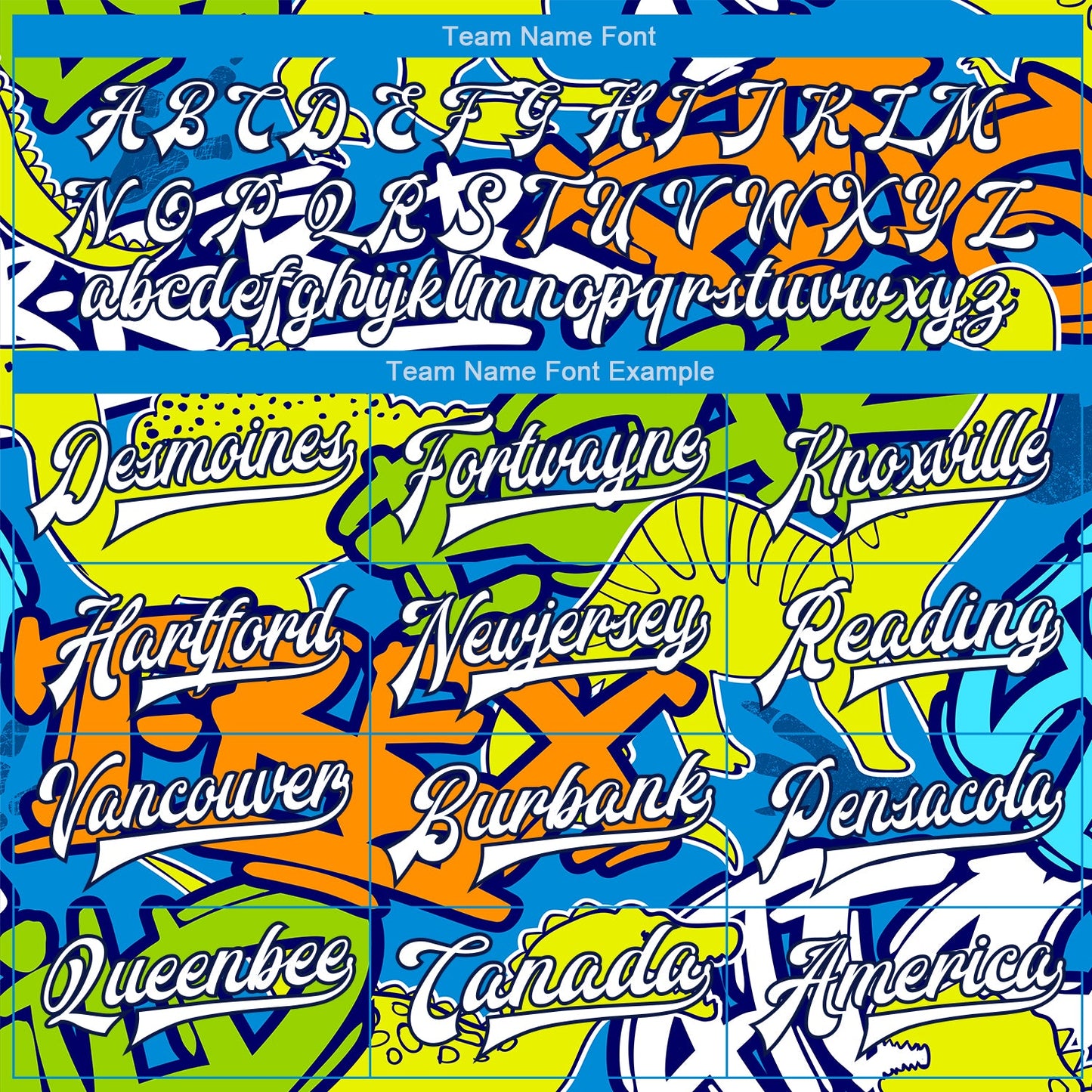 Custom Graffiti Pattern White-Navy Grunge Art With Dinosaur And Words 3D Bomber Full-Snap Varsity Letterman Jacket view 6