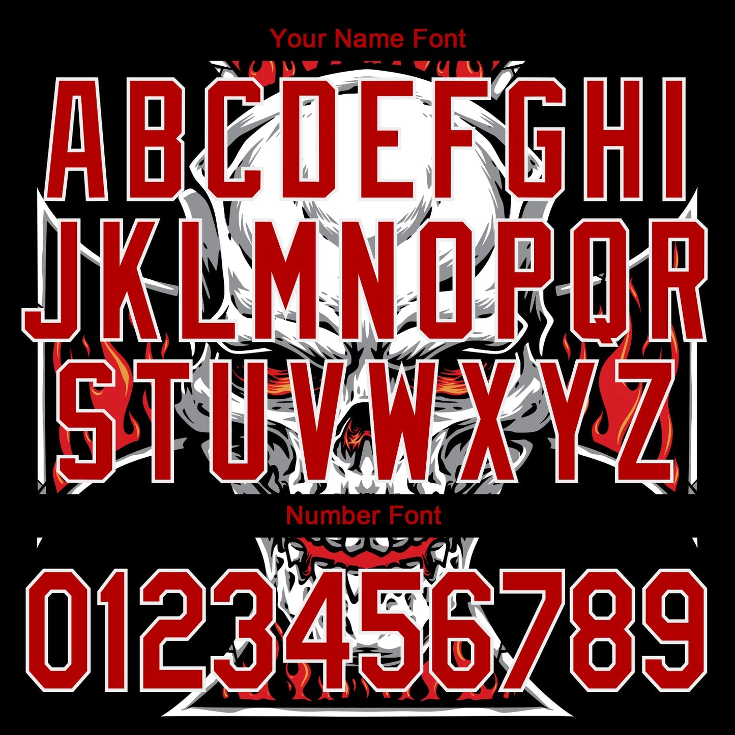 Custom Black Red-White Skull With Cross Logo 3D Bomber Full-Snap Varsity Letterman Jacket view 7