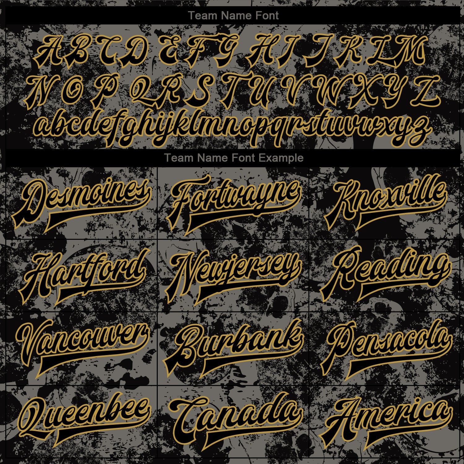 Custom Black Old Gold Skull Fashion 3D Bomber Full-Snap Varsity Letterman Jacket view 6