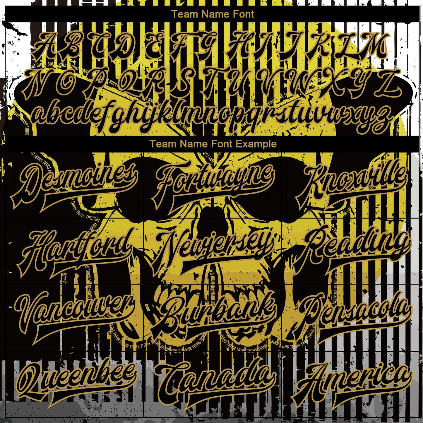 Custom Black Old Gold Skull With Butterfly 3D Bomber Full-Snap Varsity Letterman Jacket view 6