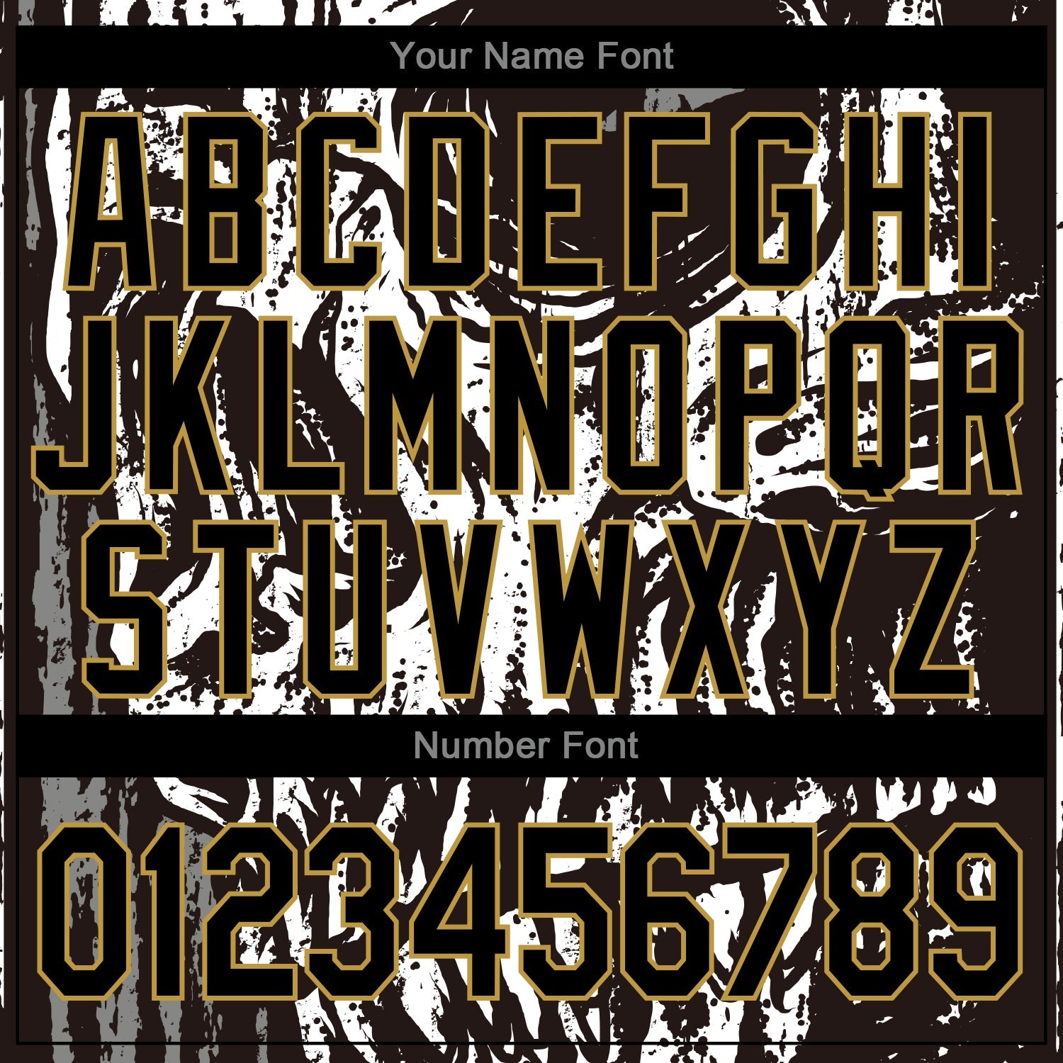 Custom Black Old Gold Skull Fashion 3D Bomber Full-Snap Varsity Letterman Jacket view 7