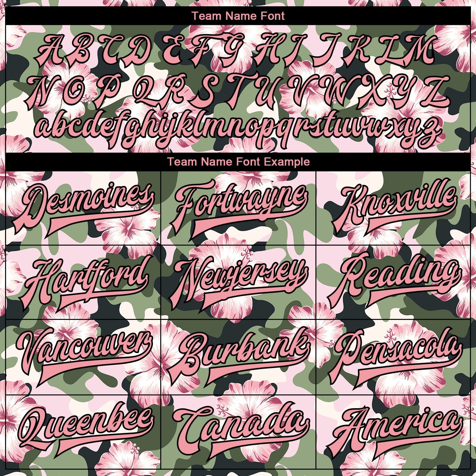 Custom Camo Pink-Black Hibiscus Flower 3D Pattern Design Bomber Full-Snap Varsity Letterman Salute To Service Jacket view 6