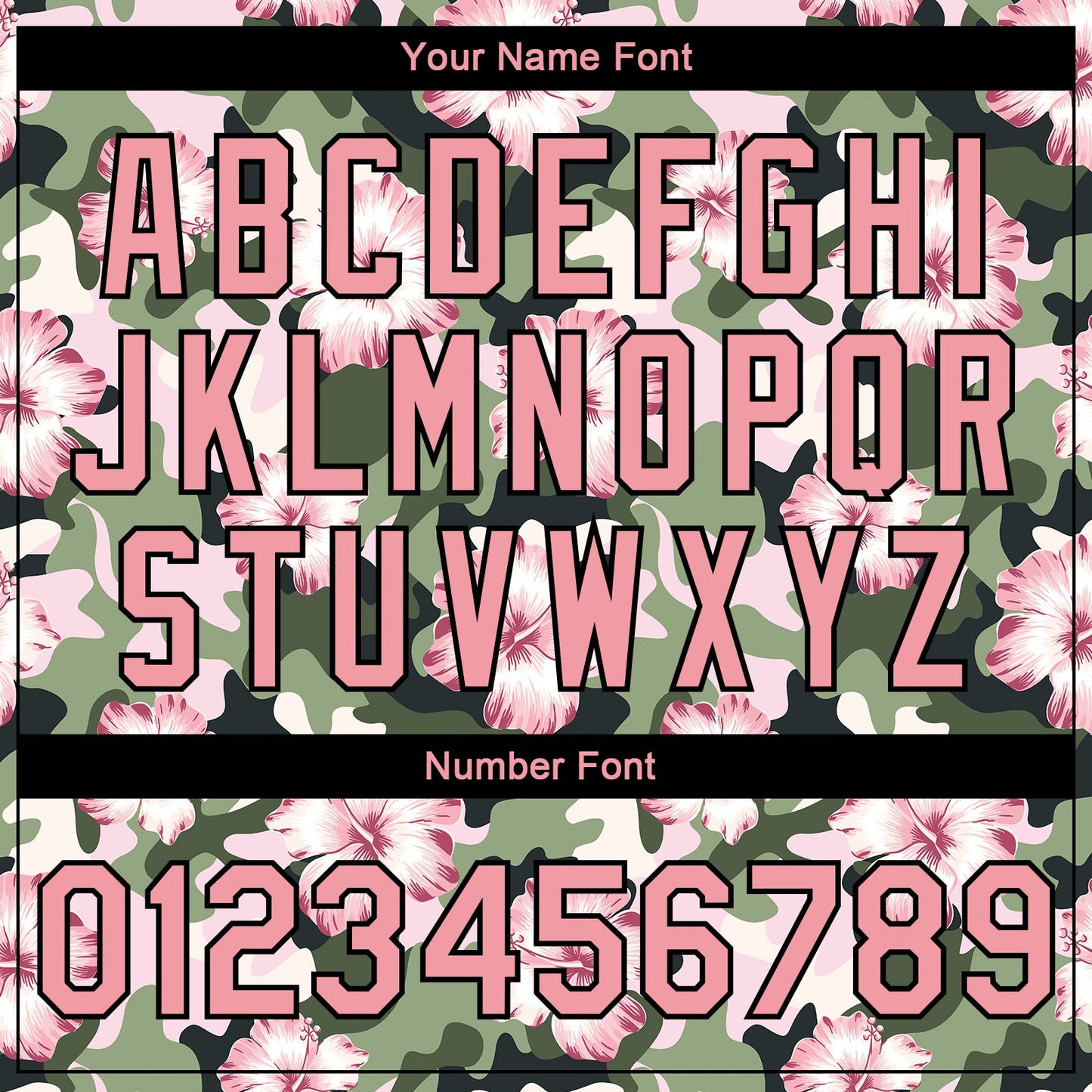 Custom Camo Pink-Black Hibiscus Flower 3D Pattern Design Bomber Full-Snap Varsity Letterman Salute To Service Jacket view 7