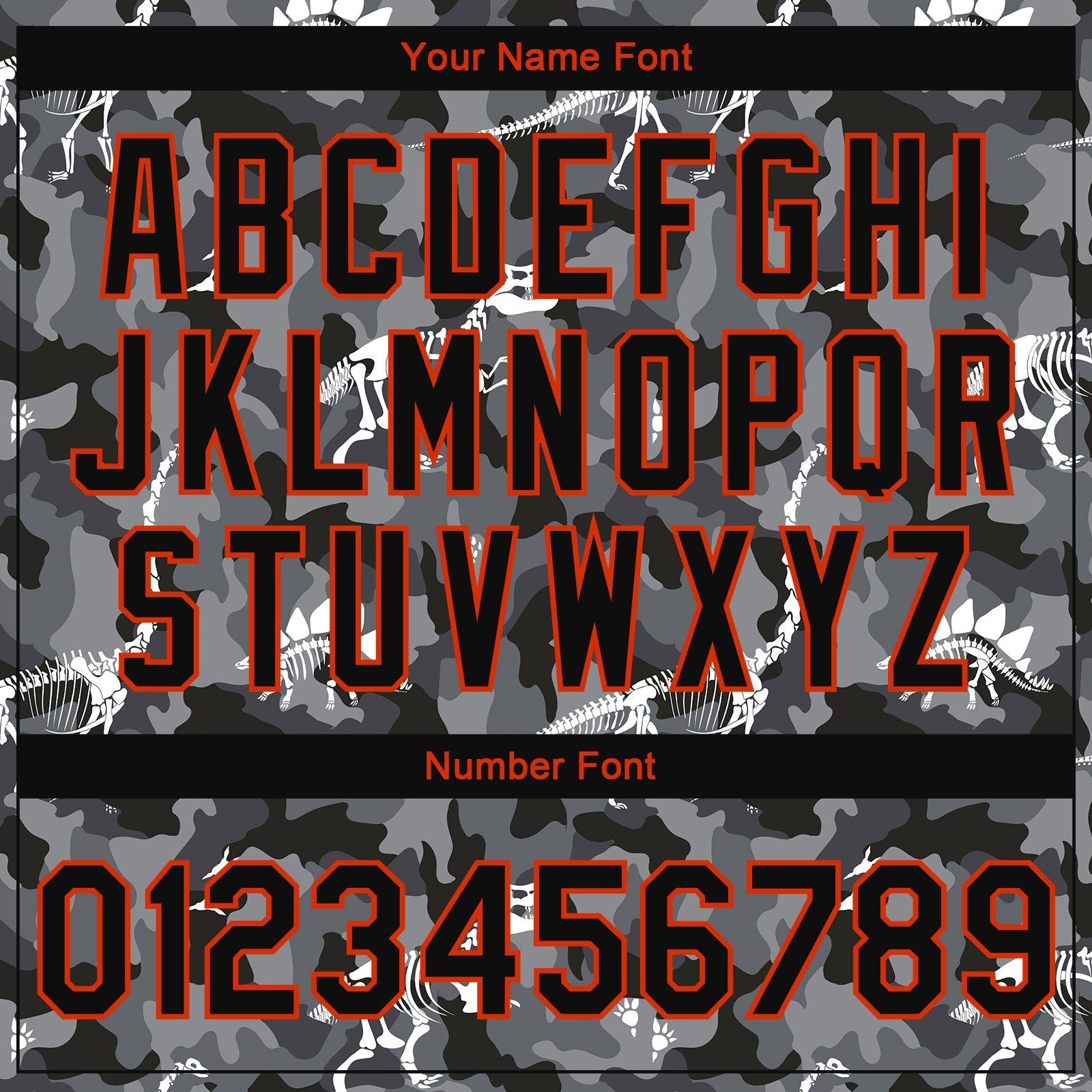 Custom Camo Black-Orange Dinosaur 3D Pattern Design Bomber Full-Snap Varsity Letterman Salute To Service Jacket view 7