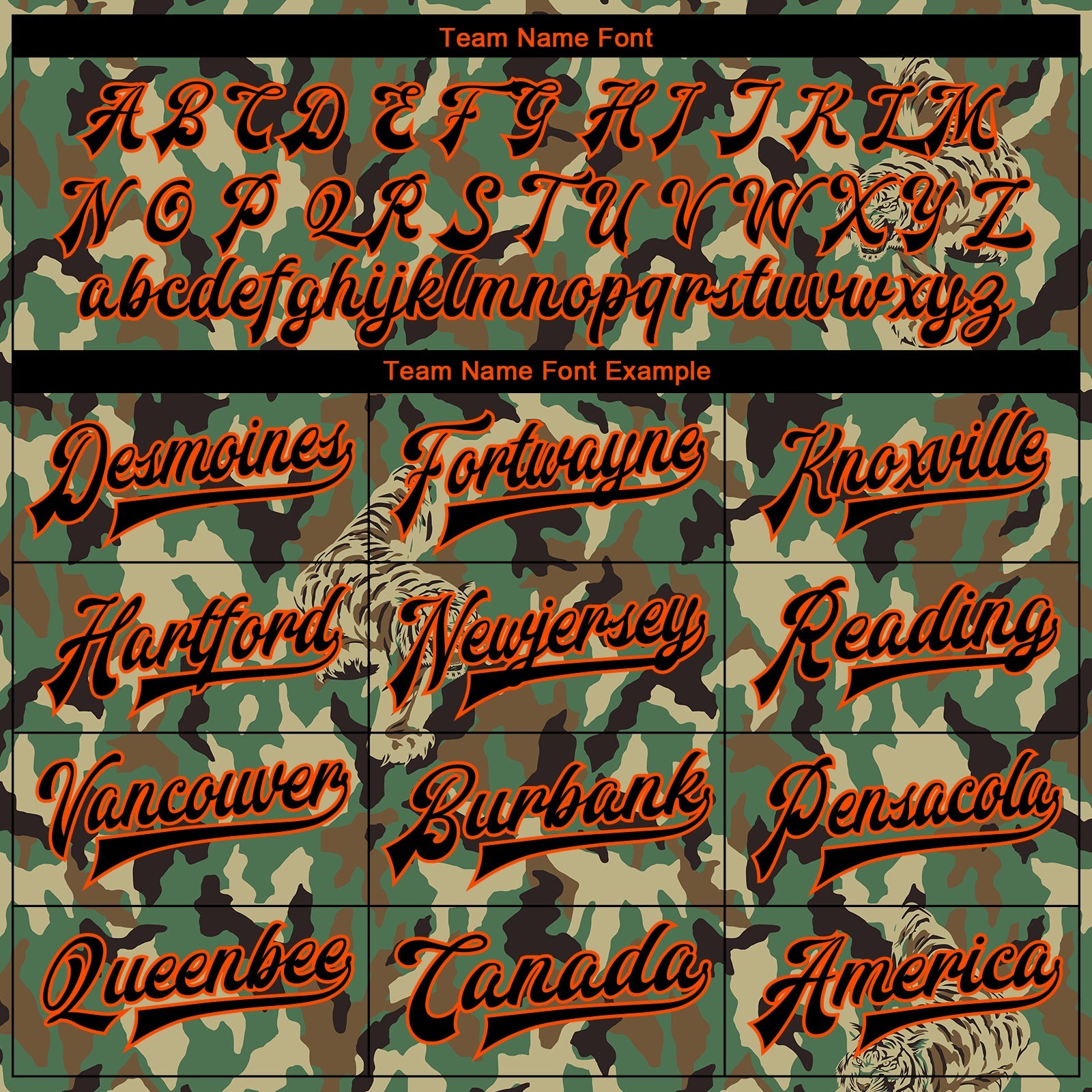 Custom Camo Black-Orange Tiger 3D Pattern Design Bomber Full-Snap Varsity Letterman Salute To Service Jacket view 6