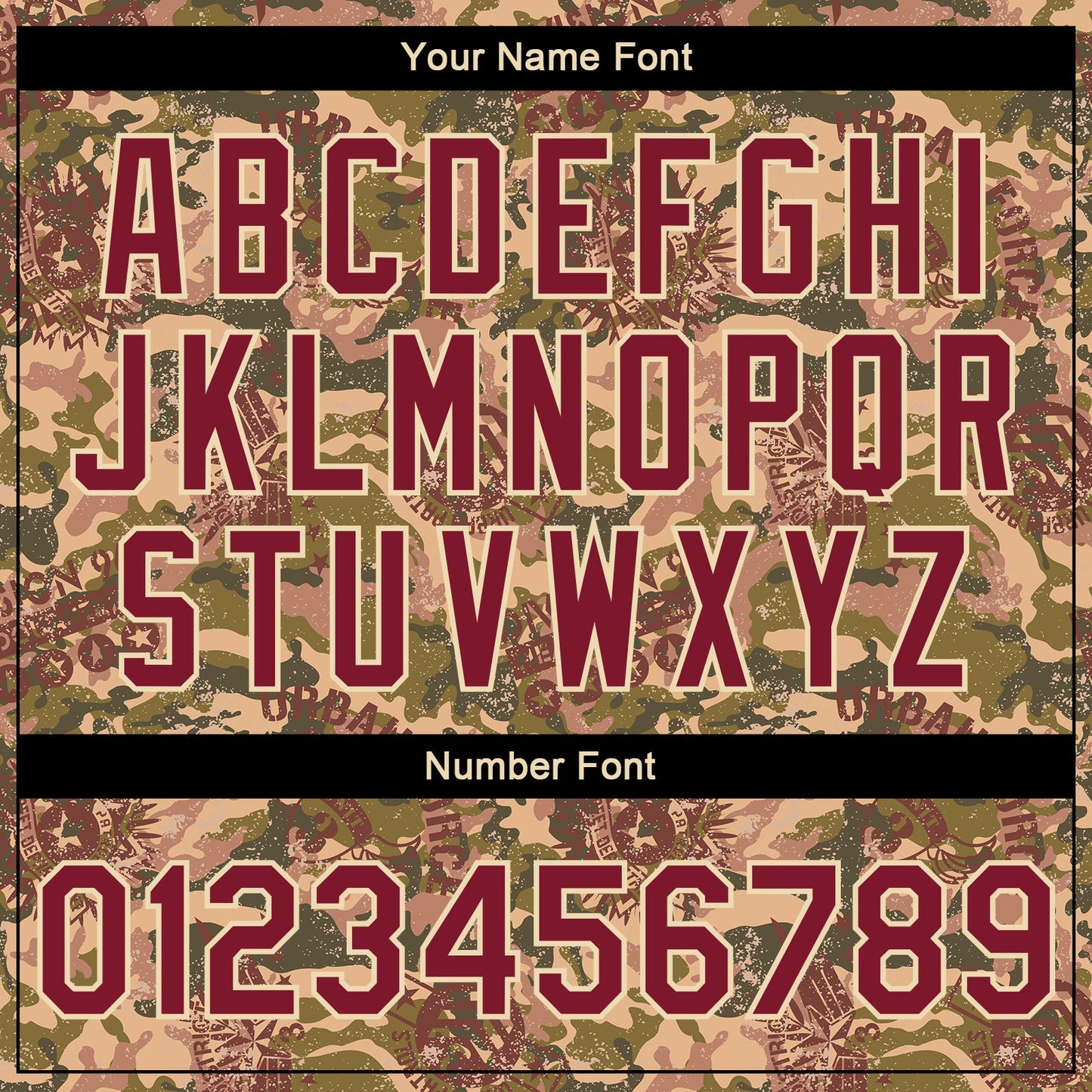 Custom Camo Crimson City Cream-Black Military Badge 3D Pattern Design Bomber Full-Snap Varsity Letterman Salute To Service Jacket view 6