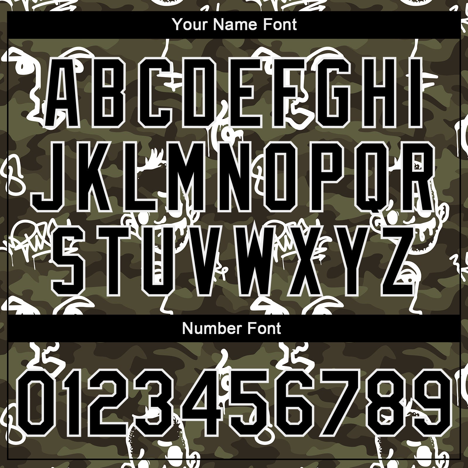Custom Camo Black-White Hand Painted Face 3D Pattern Design Bomber Full-Snap Varsity Letterman Salute To Service Jacket view 7