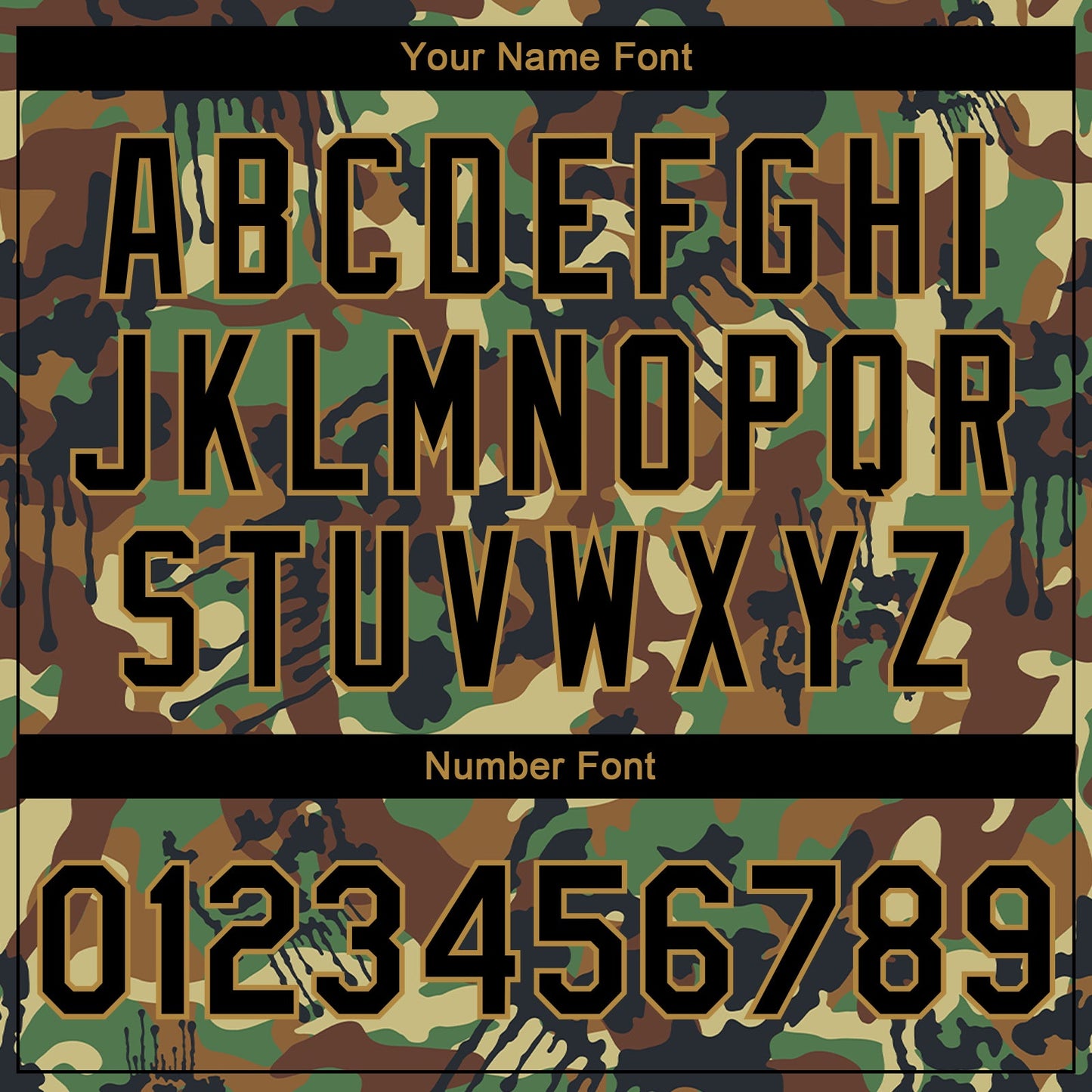 Custom Camo Black-Old Gold Graffiti Drips 3D Pattern Design Bomber Full-Snap Varsity Letterman Salute To Service Jacket view 7