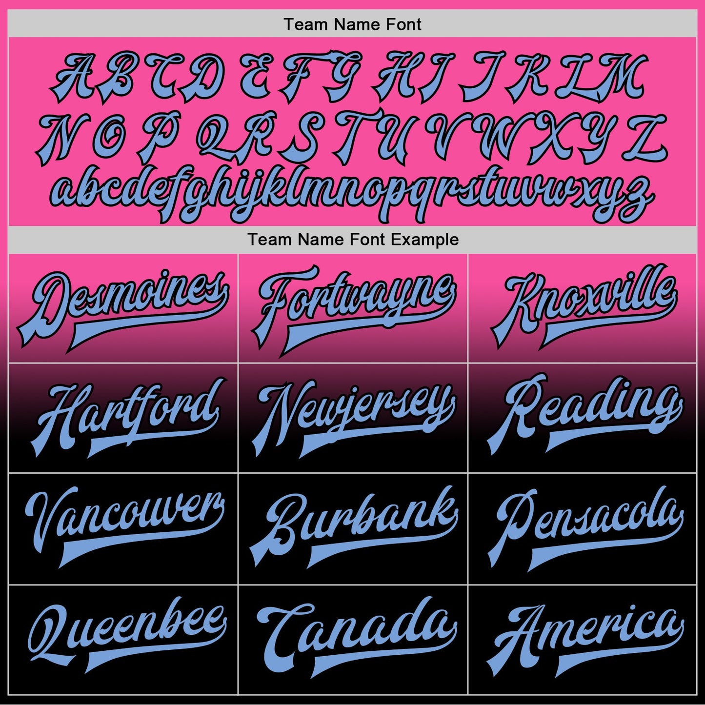 Custom Pink Light Blue-Black Bomber Full-Snap Varsity Letterman Fade Fashion Jacket view 6