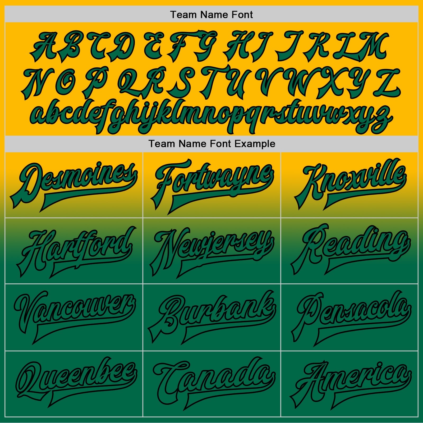 Custom Gold Kelly Green-Black Bomber Full-Snap Varsity Letterman Fade Fashion Jacket view 6