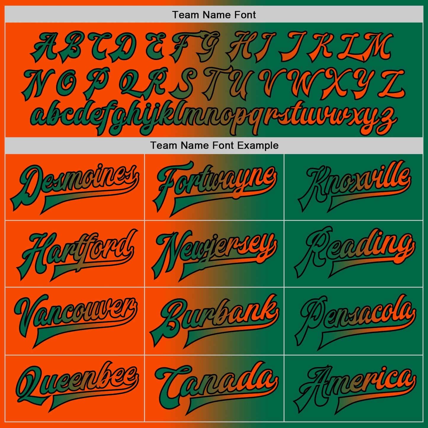 Custom Kelly Green Orange-Black Bomber Full-Snap Varsity Letterman Gradient Fashion Jacket view 6
