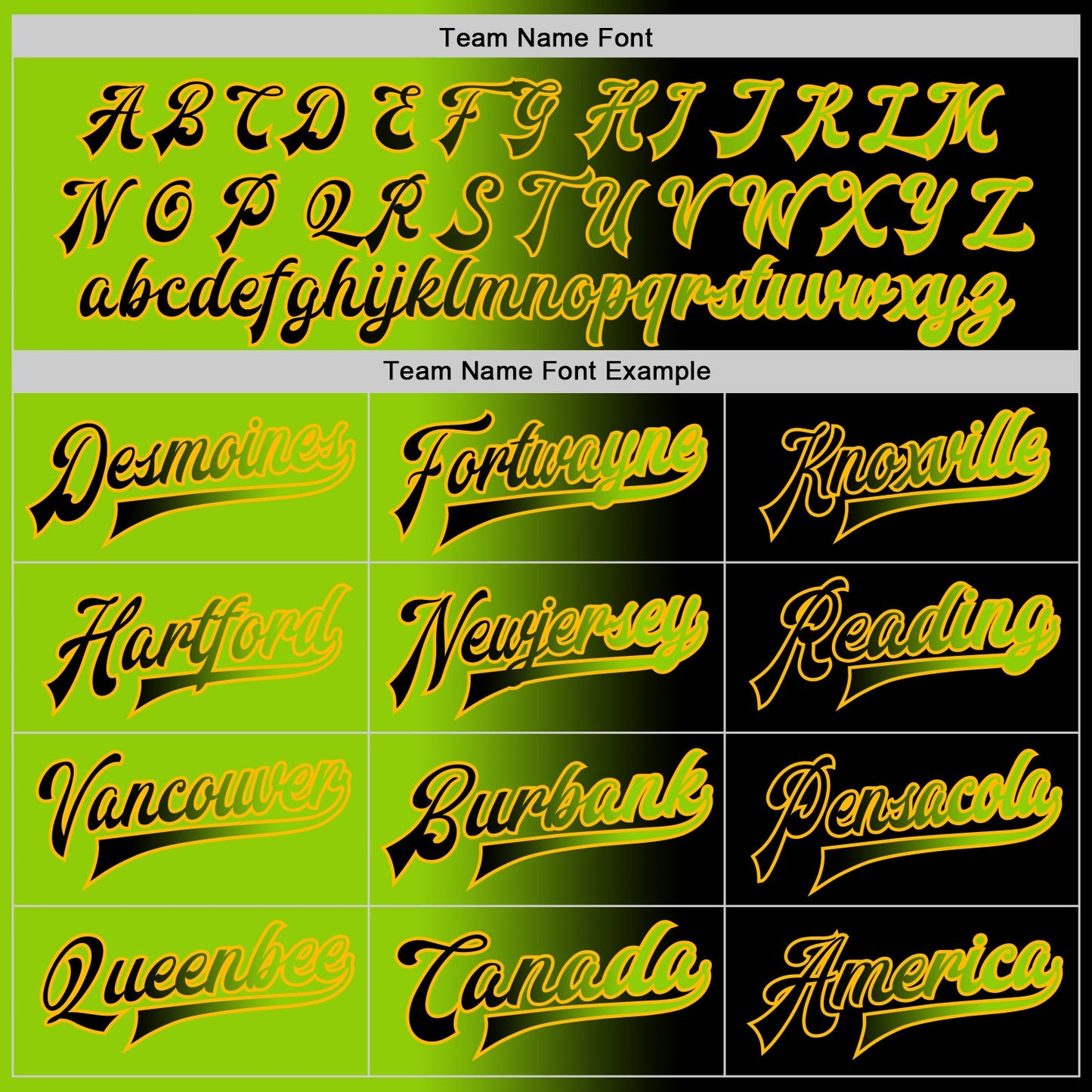 Custom Black Neon Green-Gold Bomber Full-Snap Varsity Letterman Gradient Fashion Jacket view 6