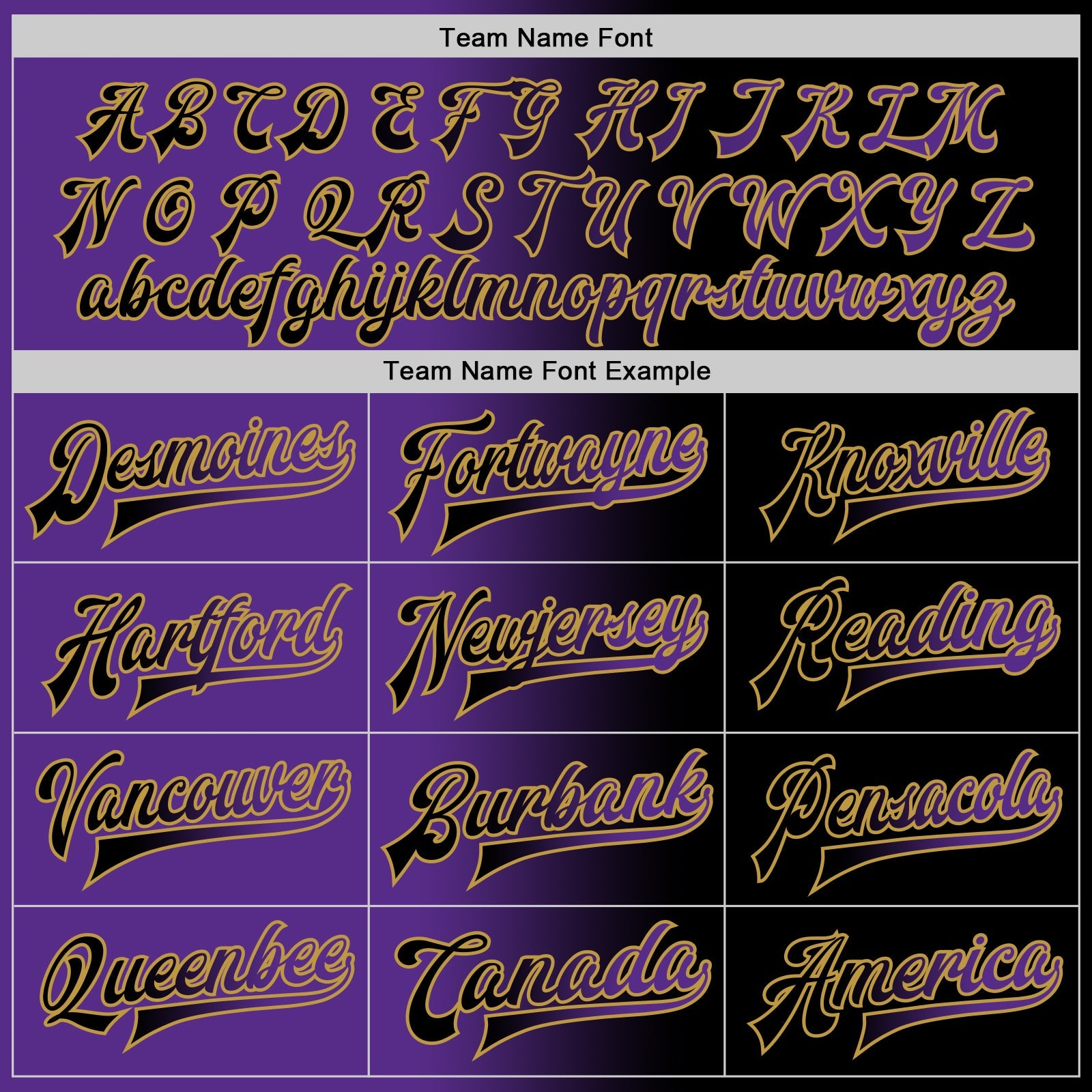 Custom Black Purple-Old Gold Bomber Full-Snap Varsity Letterman Gradient Fashion Jacket view 6