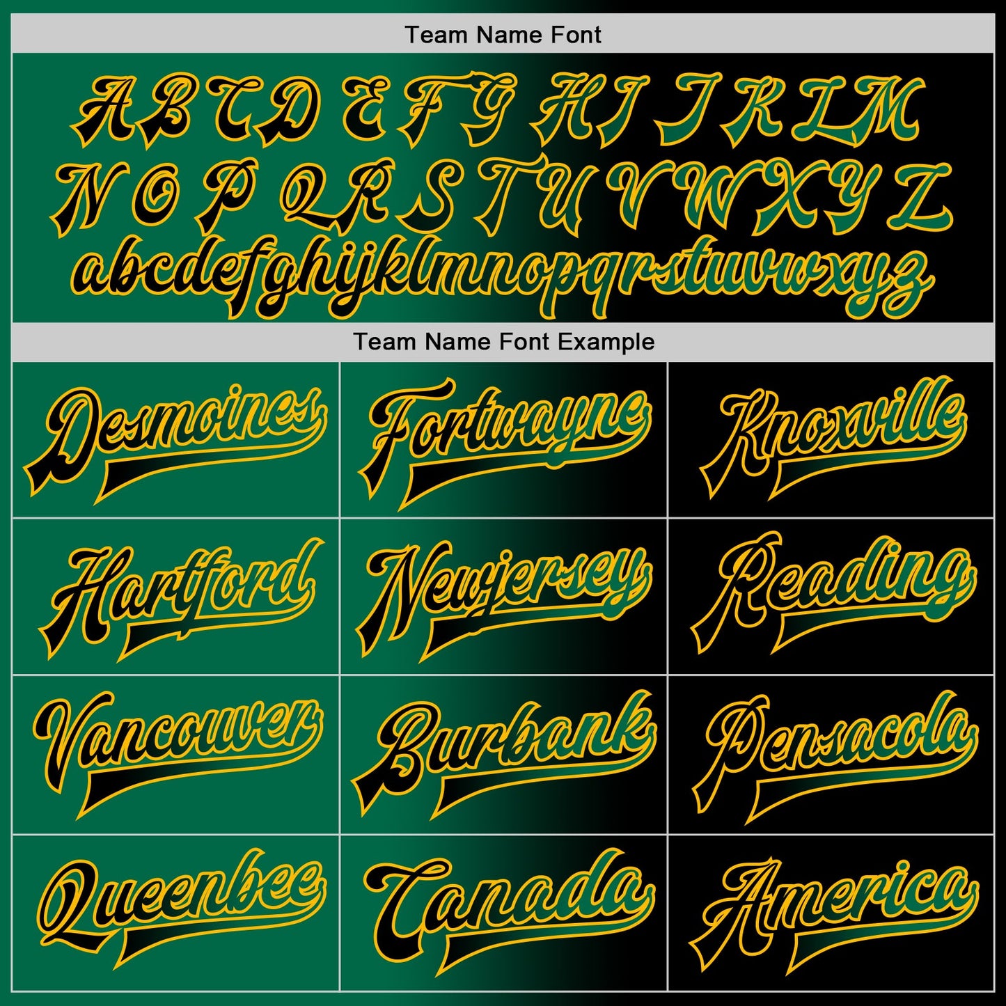 Custom Black Kelly Green-Gold Bomber Full-Snap Varsity Letterman Gradient Fashion Jacket view 6