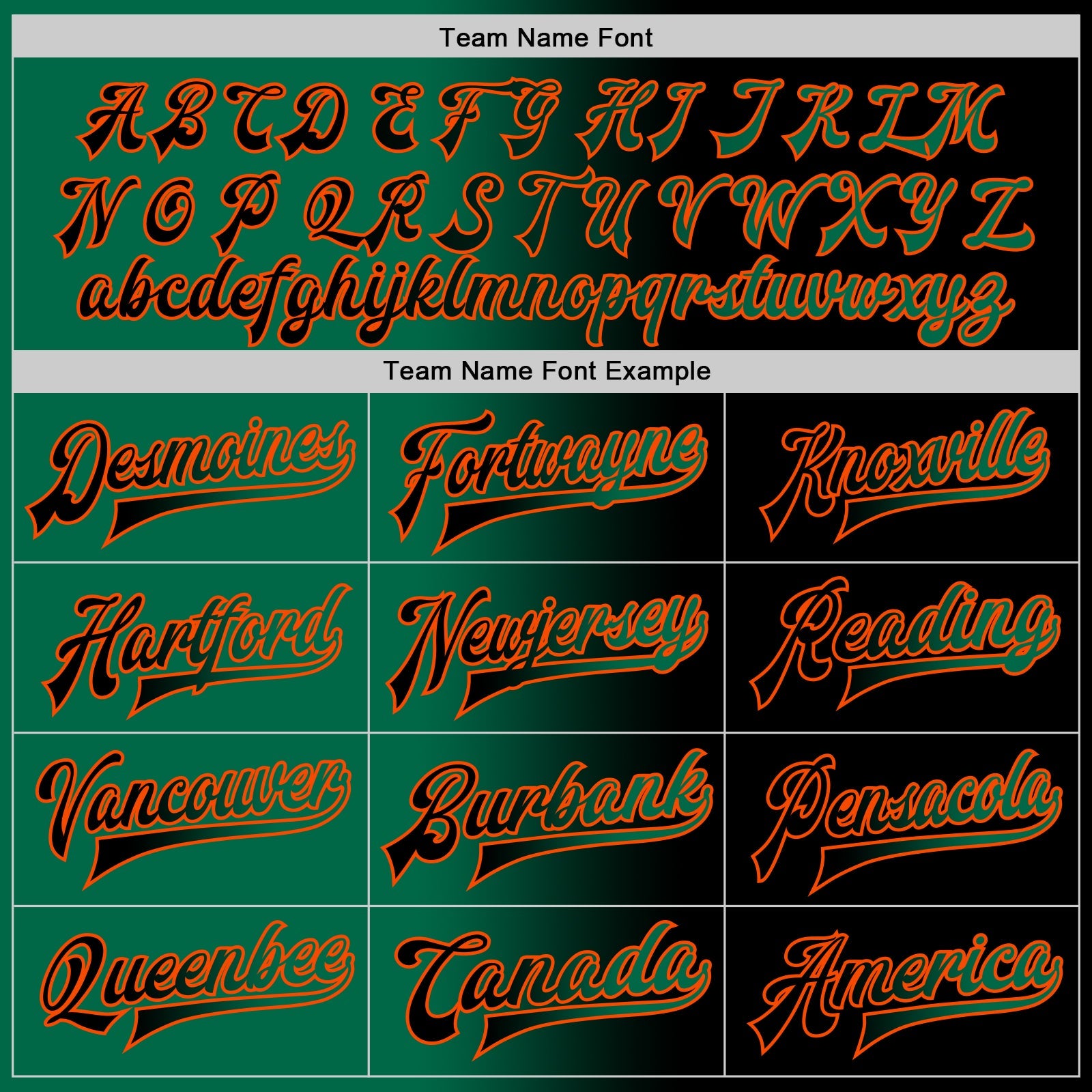 Custom Black Kelly Green-Orange Bomber Full-Snap Varsity Letterman Gradient Fashion Jacket view 6