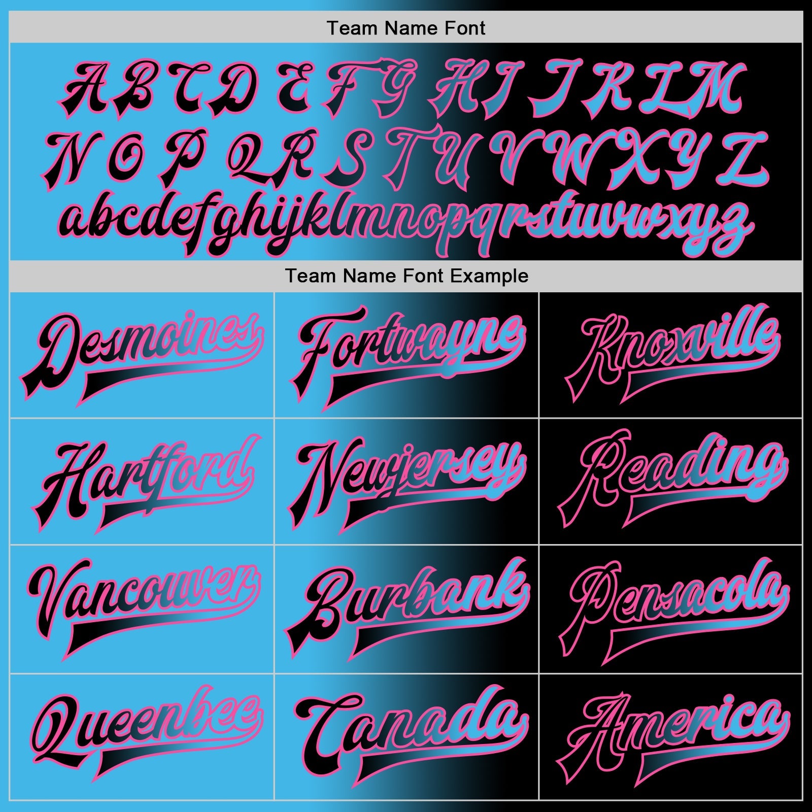 Custom Black Sky Blue-Pink Bomber Full-Snap Varsity Letterman Gradient Fashion Jacket view 6