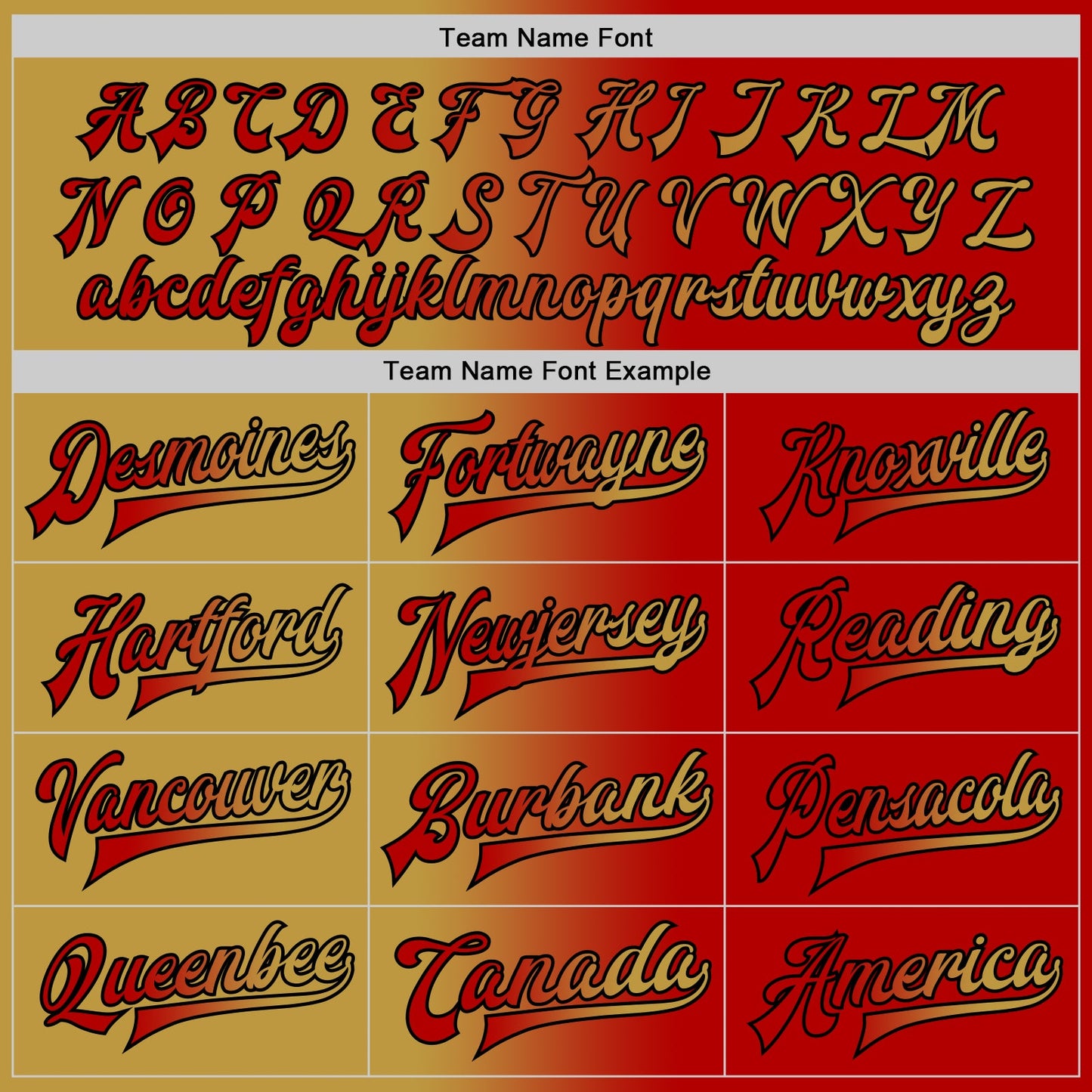Custom Red Old Gold-Black Bomber Full-Snap Varsity Letterman Gradient Fashion Jacket view 6