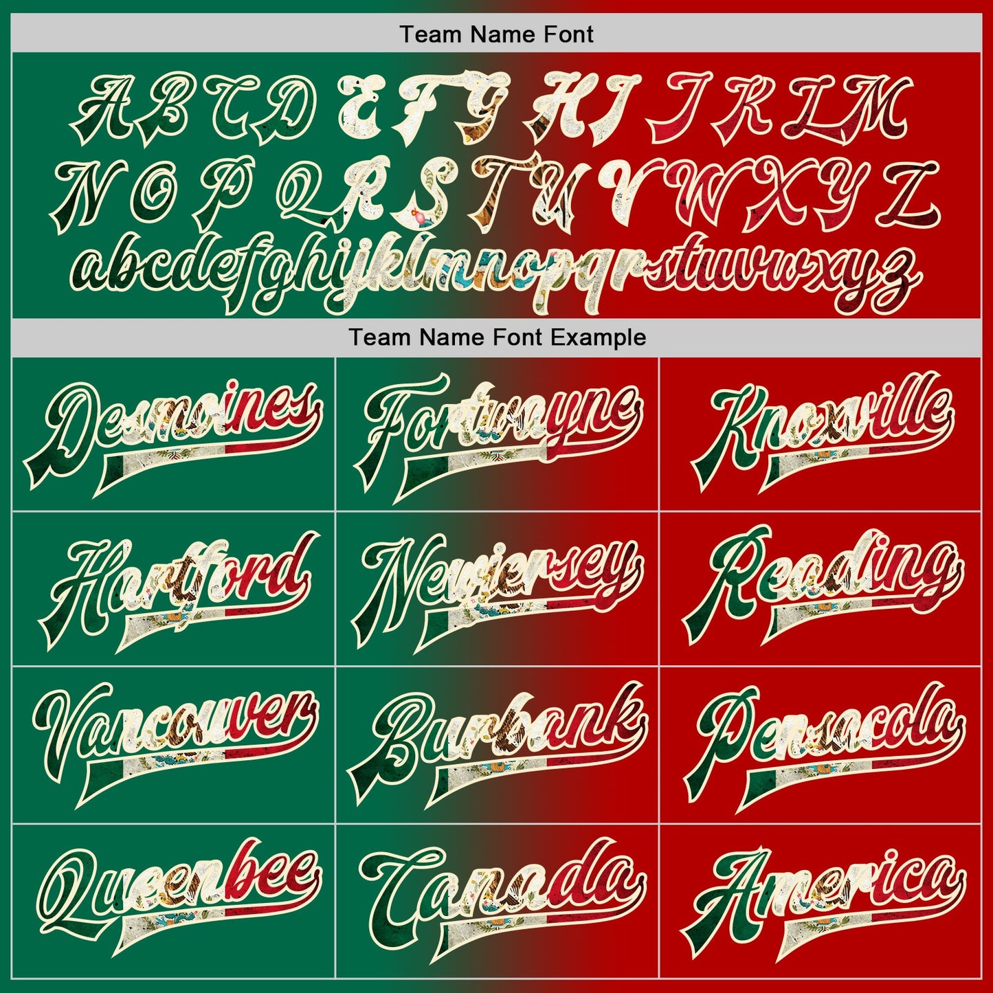 Custom Red Vintage Mexican Flag Kelly Green Cream-Black Bomber Full-Snap Varsity Letterman Gradient Fashion Jacket view 6