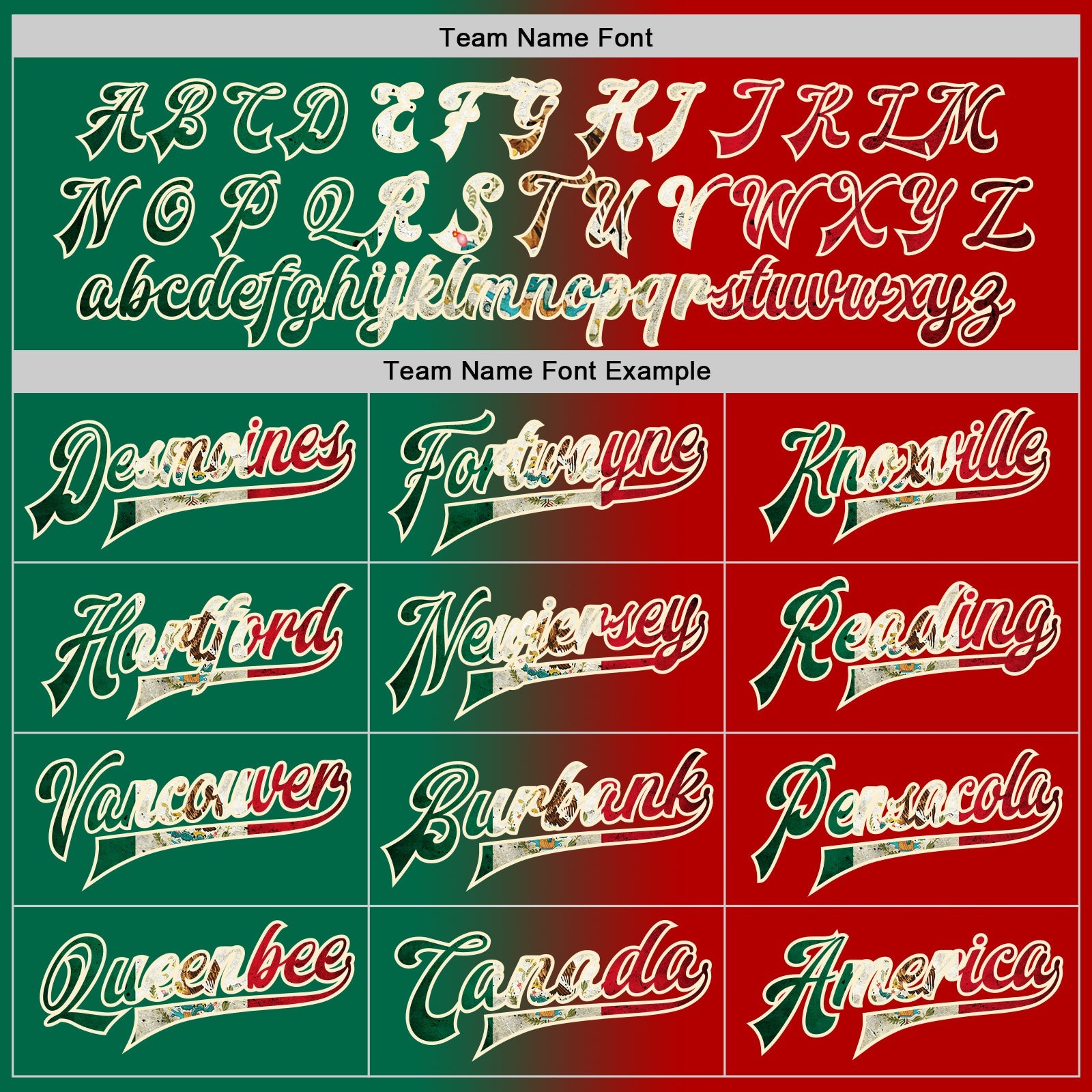Custom Red Vintage Mexican Flag Kelly Green Cream-Black Bomber Full-Snap Varsity Letterman Gradient Fashion Jacket view 6