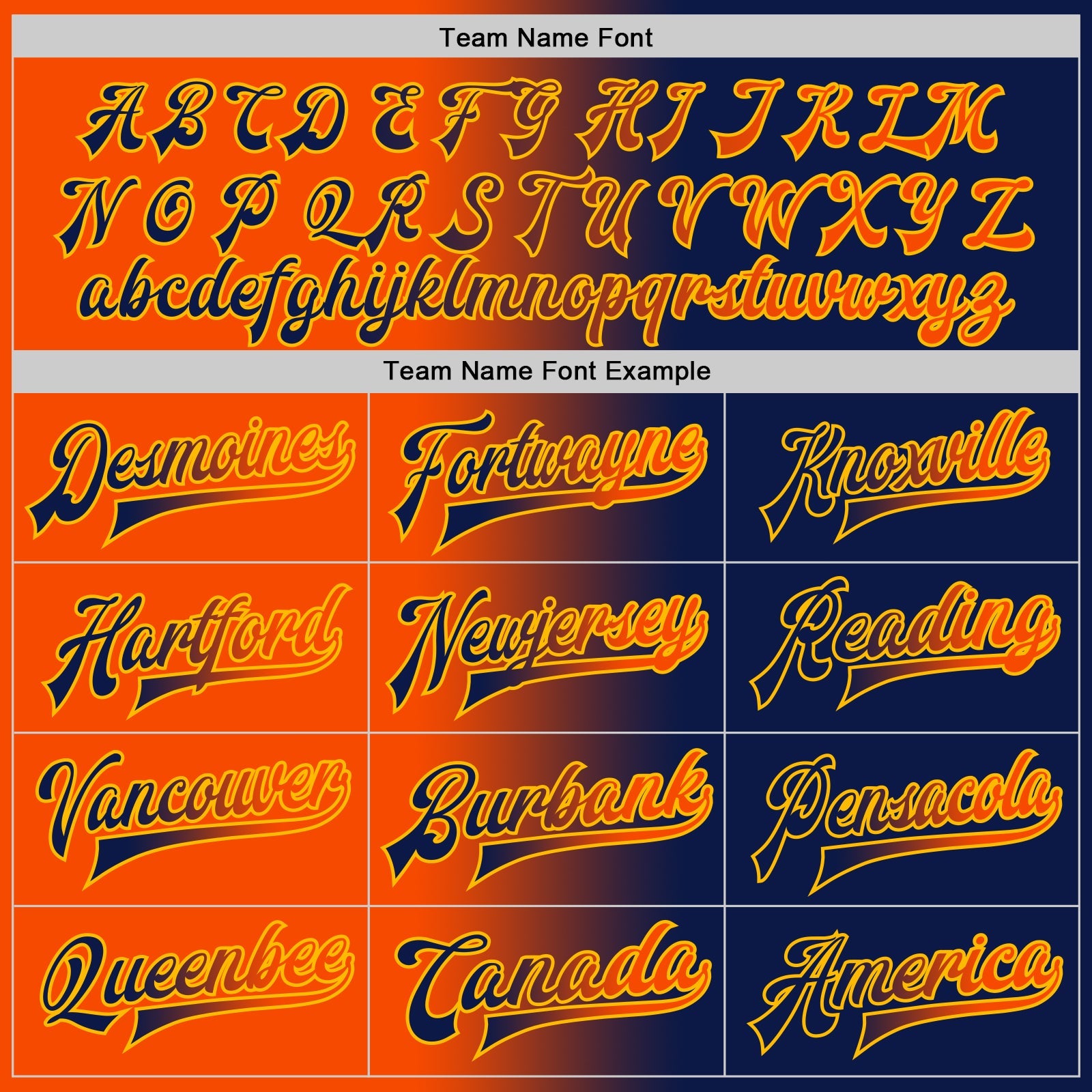 Custom Navy Orange-Gold Bomber Full-Snap Varsity Letterman Gradient Fashion Jacket view 6