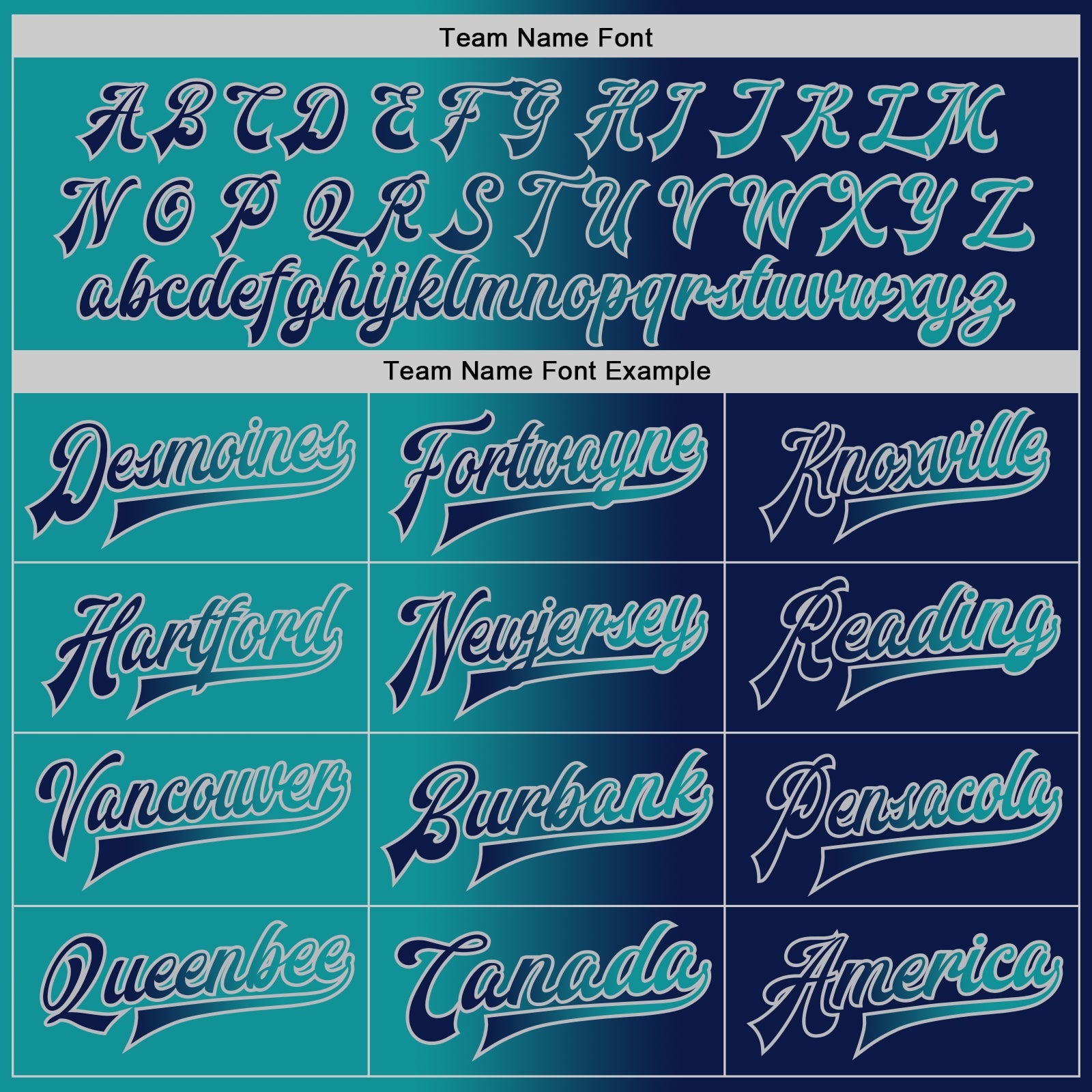 Custom Navy Teal-Gray Bomber Full-Snap Varsity Letterman Gradient Fashion Jacket view 6