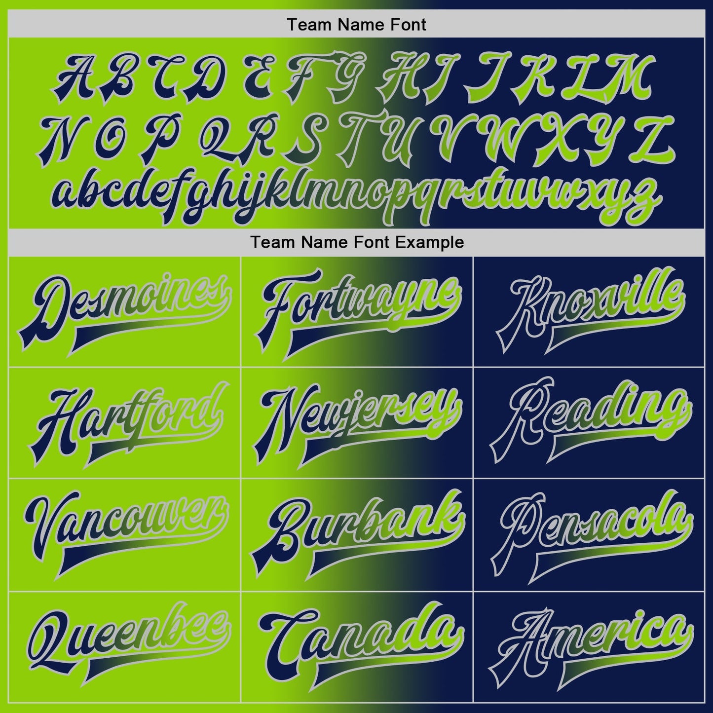 Custom Navy Neon Green-Gray Bomber Full-Snap Varsity Letterman Gradient Fashion Jacket view 6
