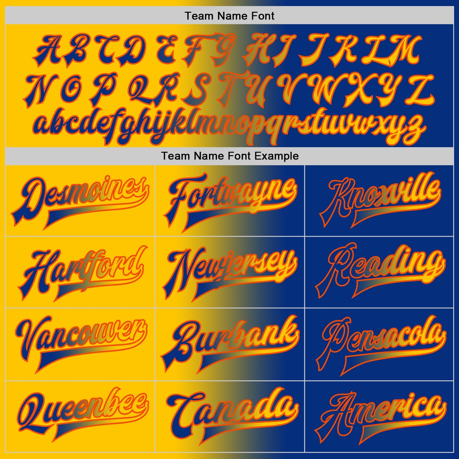 Custom Royal Yellow-Orange Bomber Full-Snap Varsity Letterman Gradient Fashion Jacket view 6