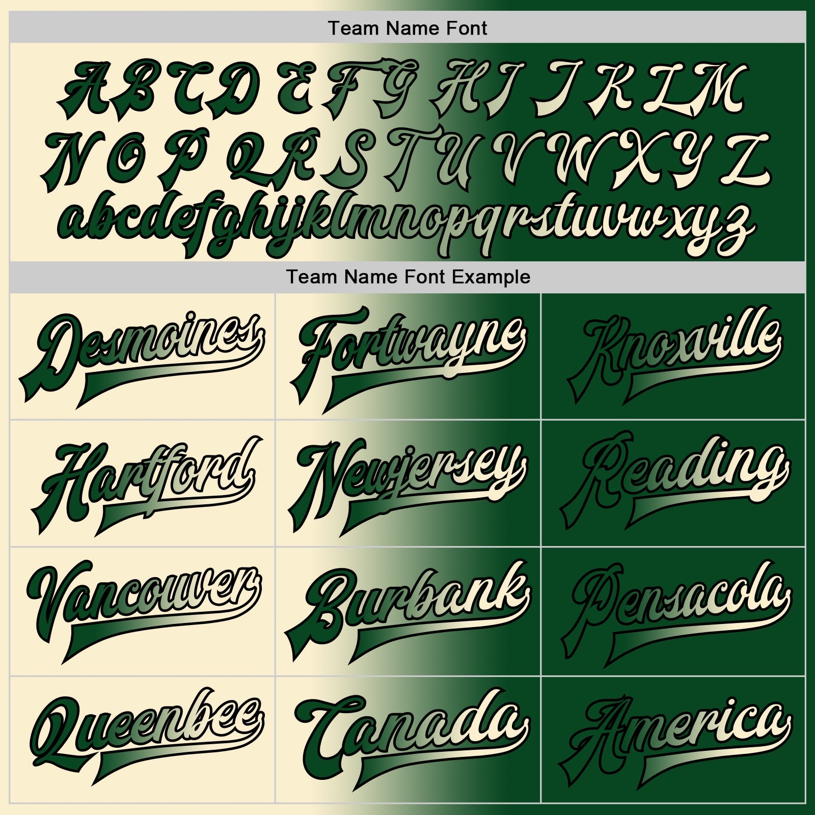 Custom Green Cream-Black Bomber Full-Snap Varsity Letterman Gradient Fashion Jacket view 6