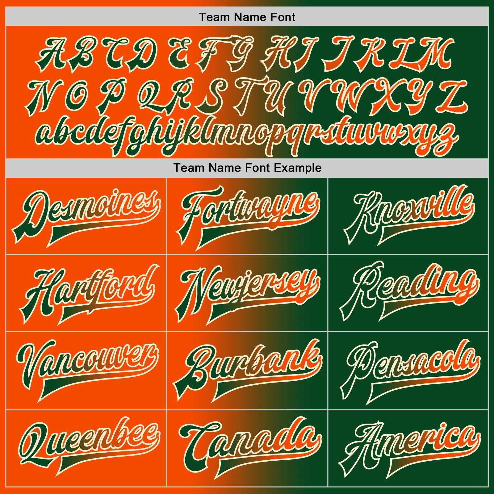 Custom Green Orange-Cream Bomber Full-Snap Varsity Letterman Gradient Fashion Jacket view 6