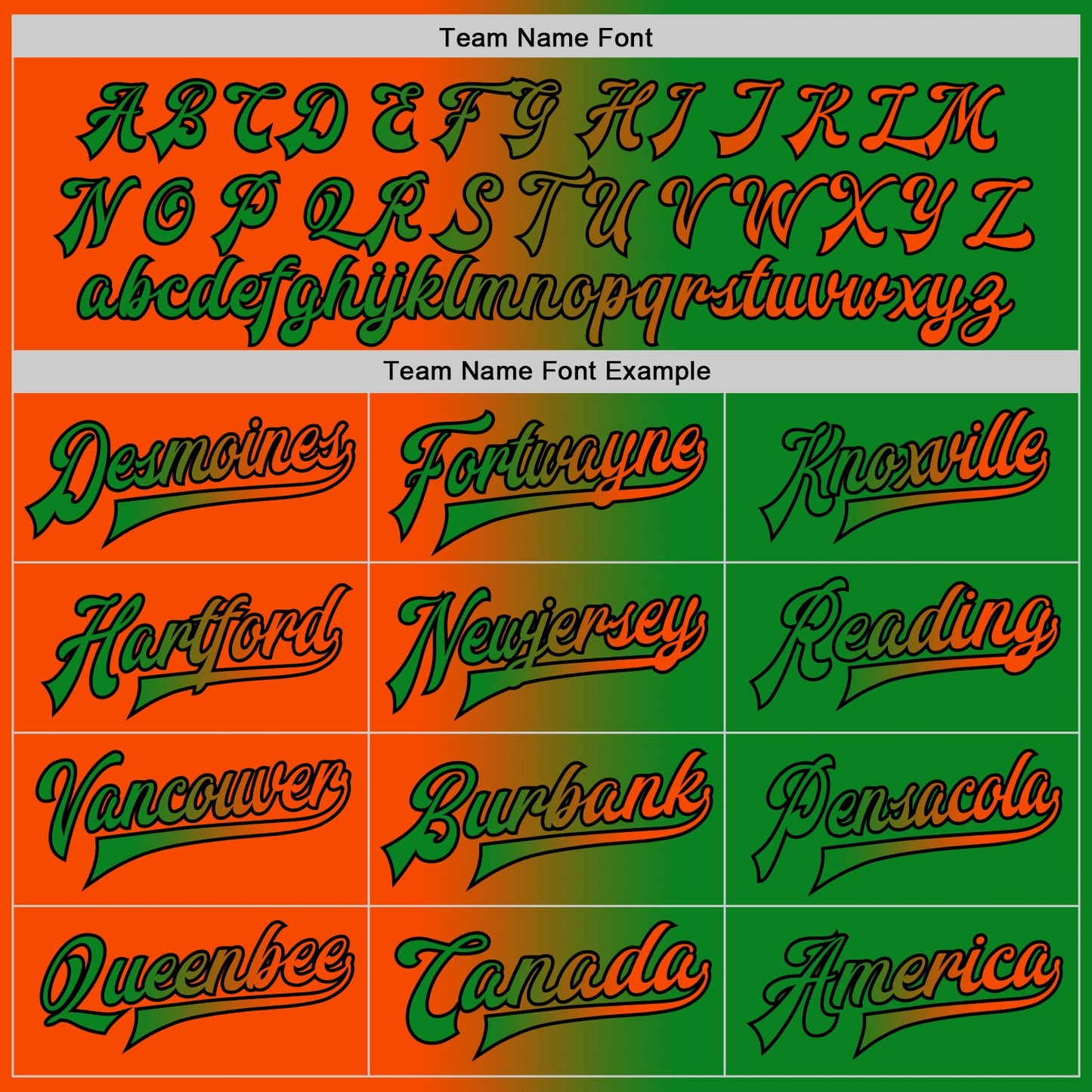 Custom Grass Green Orange-Black Bomber Full-Snap Varsity Letterman Gradient Fashion Jacket view 6