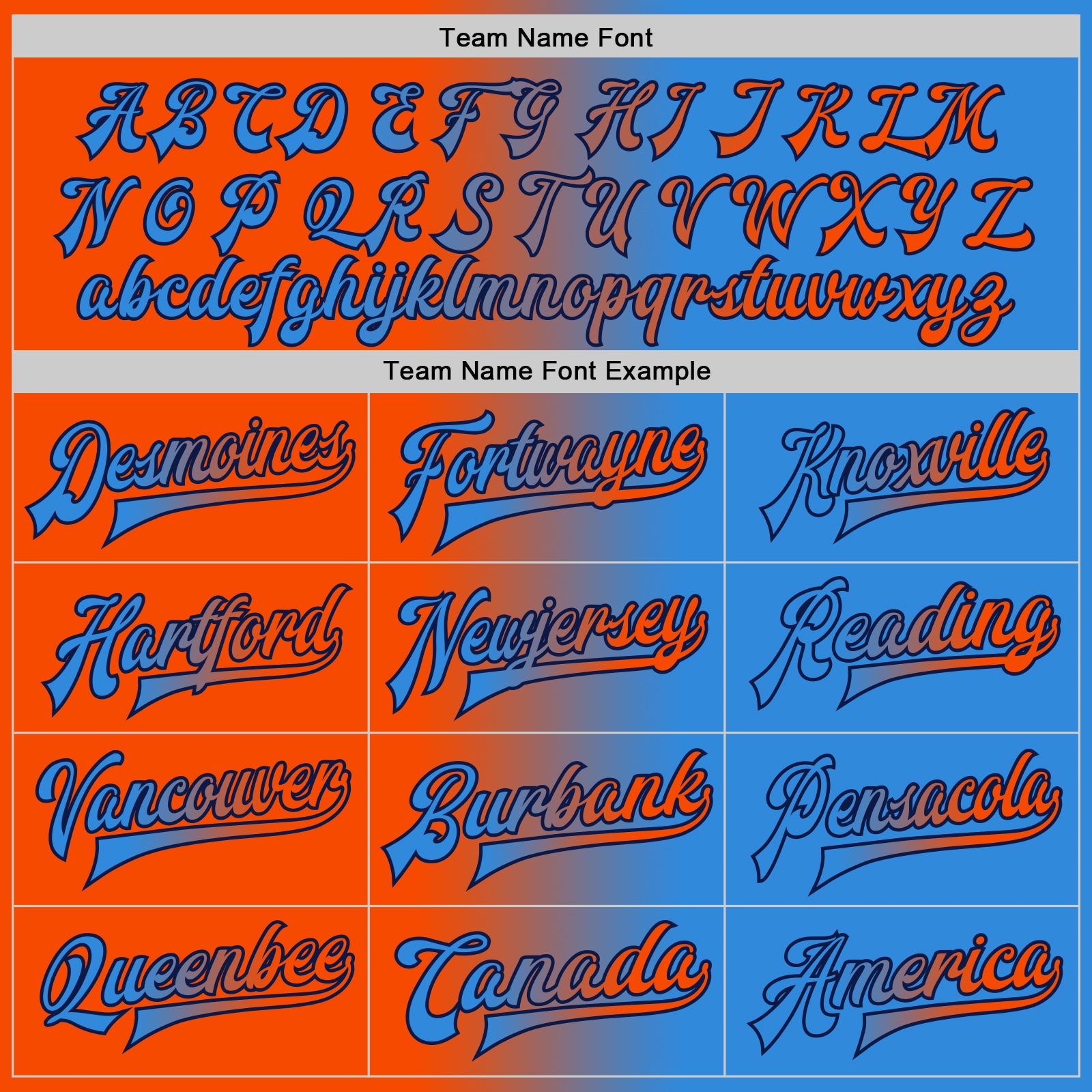 Custom Powder Blue Orange-Navy Bomber Full-Snap Varsity Letterman Gradient Fashion Jacket view 6