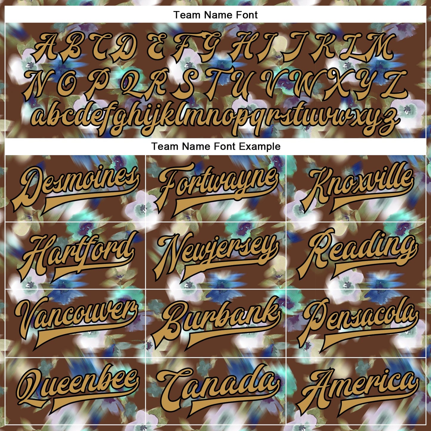 Custom Brown Old Gold-Black Fuzzy Flower Art 3D Pattern Design Bomber Full-Snap Varsity Letterman Jacket view 6