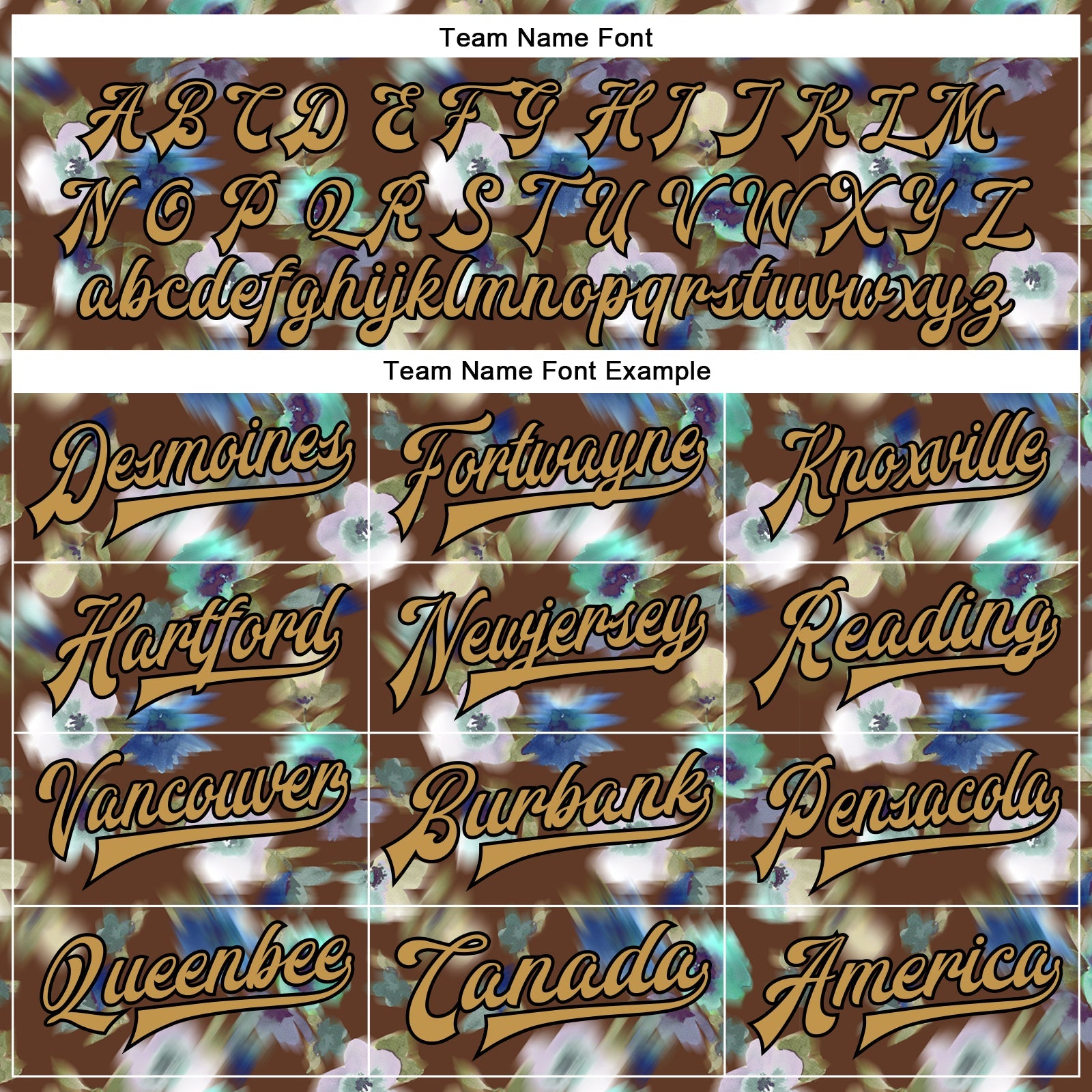 Custom Brown Old Gold-Black Fuzzy Flower Art 3D Pattern Design Bomber Full-Snap Varsity Letterman Jacket view 6