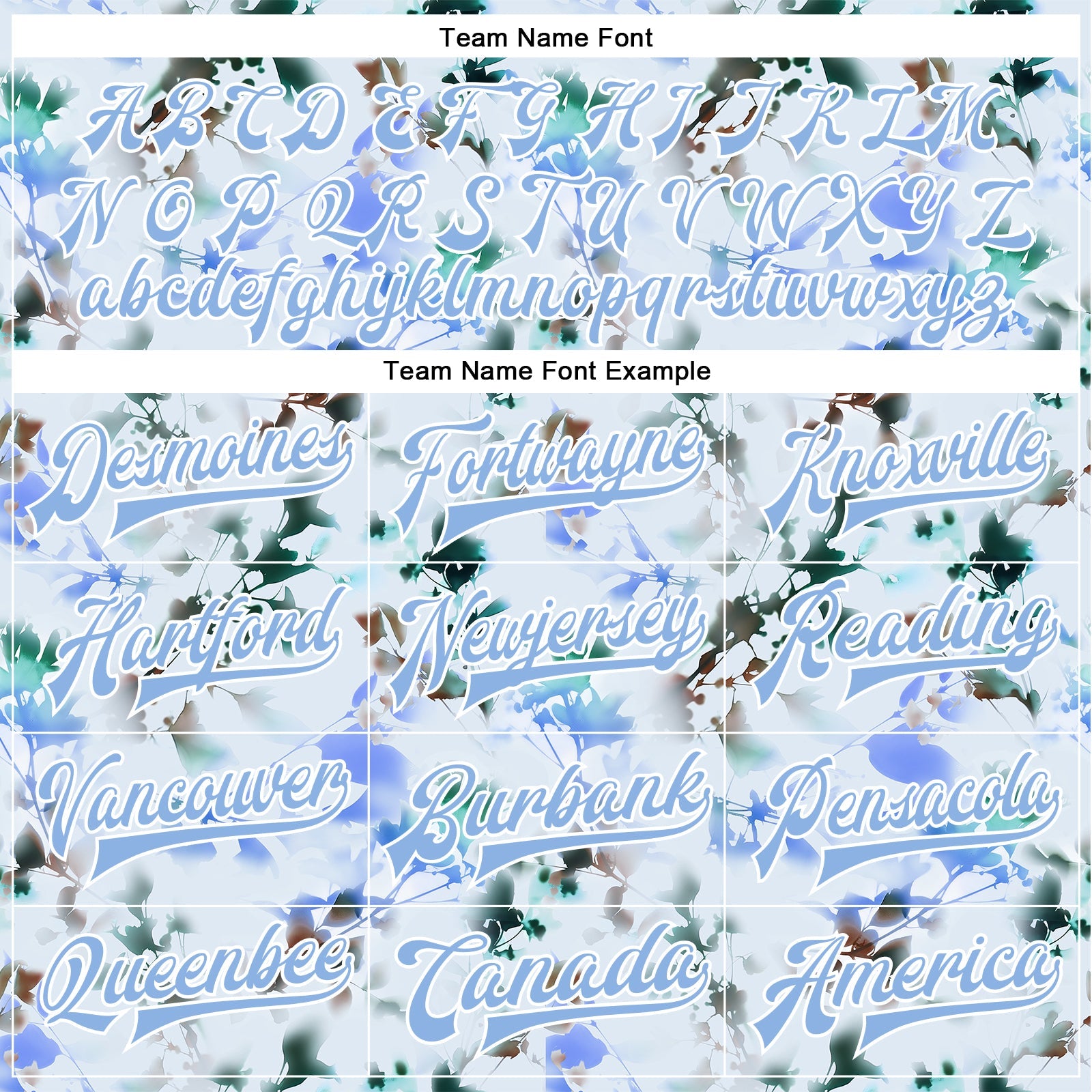 Custom White Light Blue Branches And Leaves 3D Pattern Design Bomber Full-Snap Varsity Letterman Jacket view 6