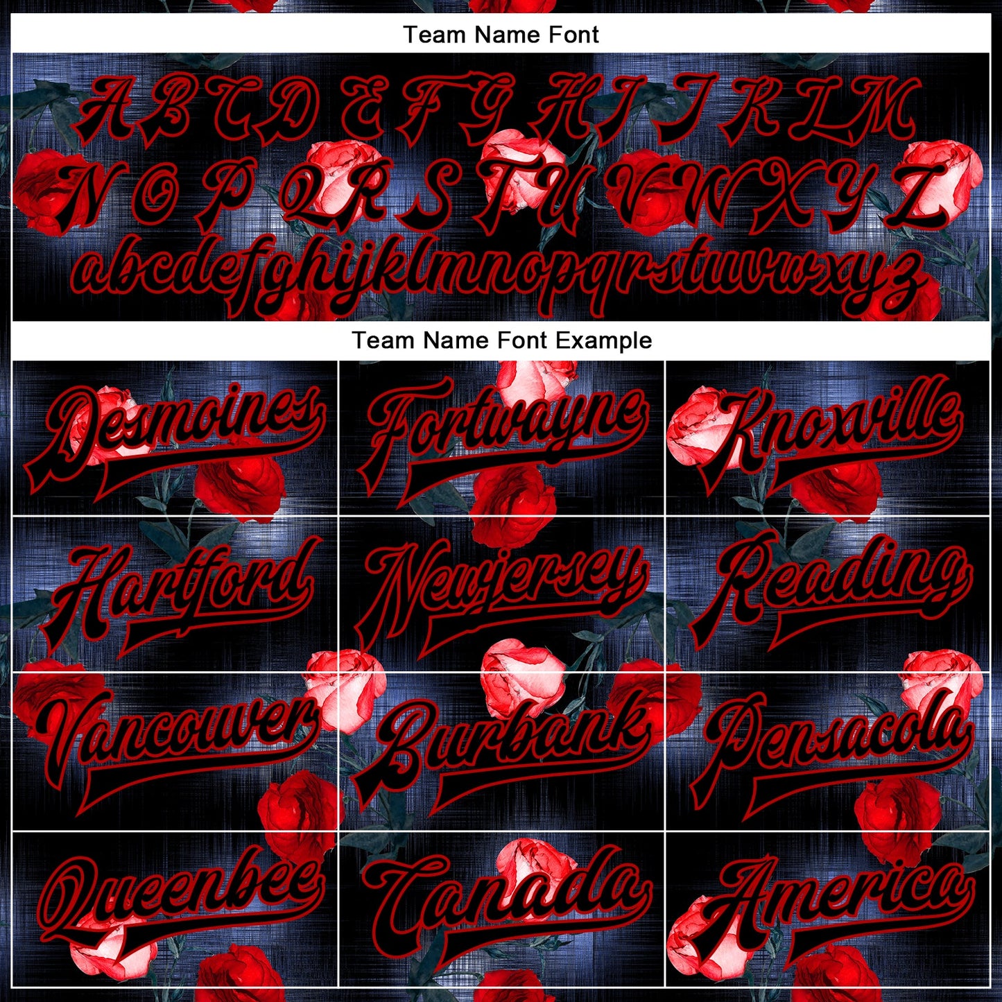Custom Black Red Rose 3D Pattern Design Bomber Full-Snap Varsity Letterman Jacket view 6