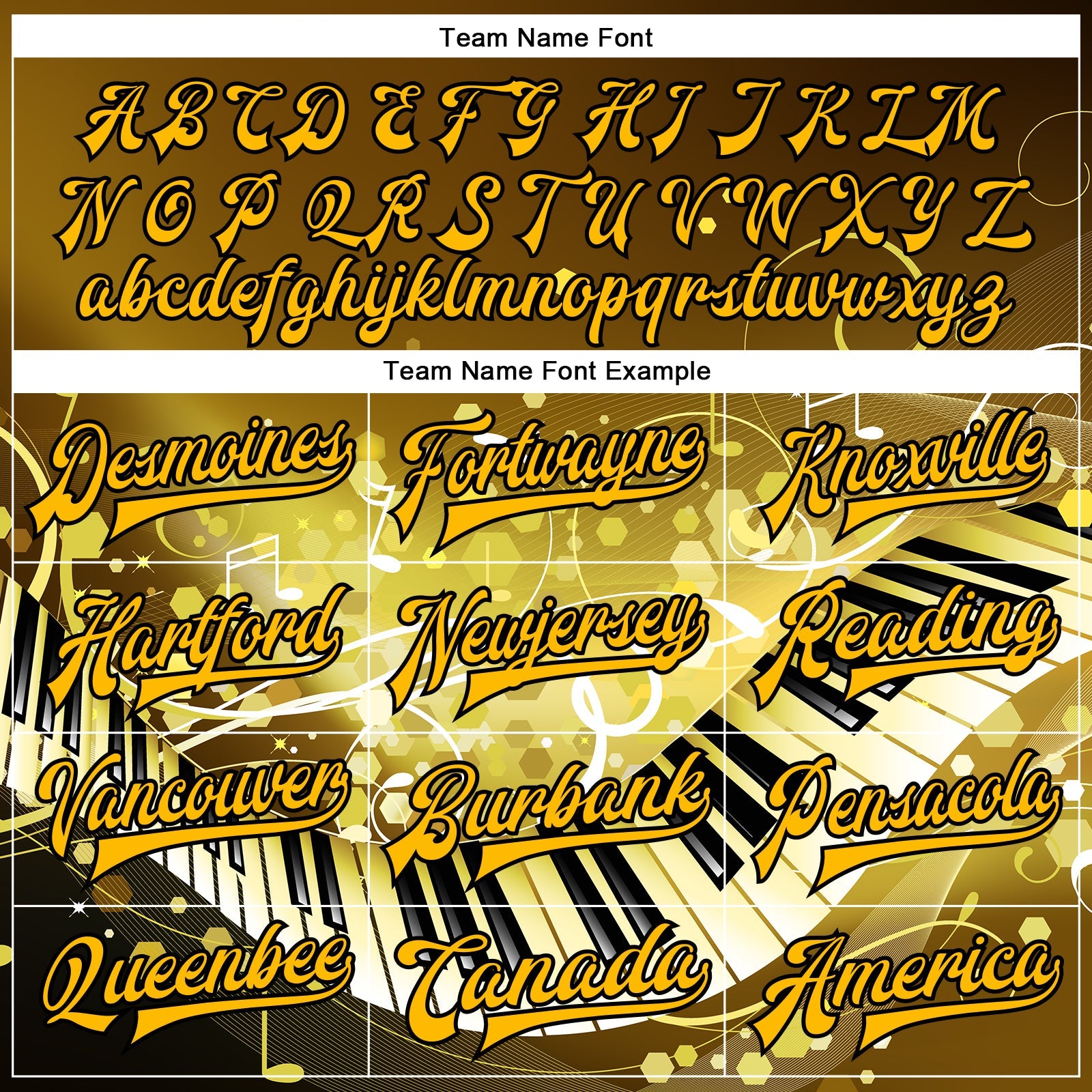 Custom Brown Gold-Black Piano Music Festival 3D Pattern Design Bomber Full-Snap Varsity Letterman Jacket view 6