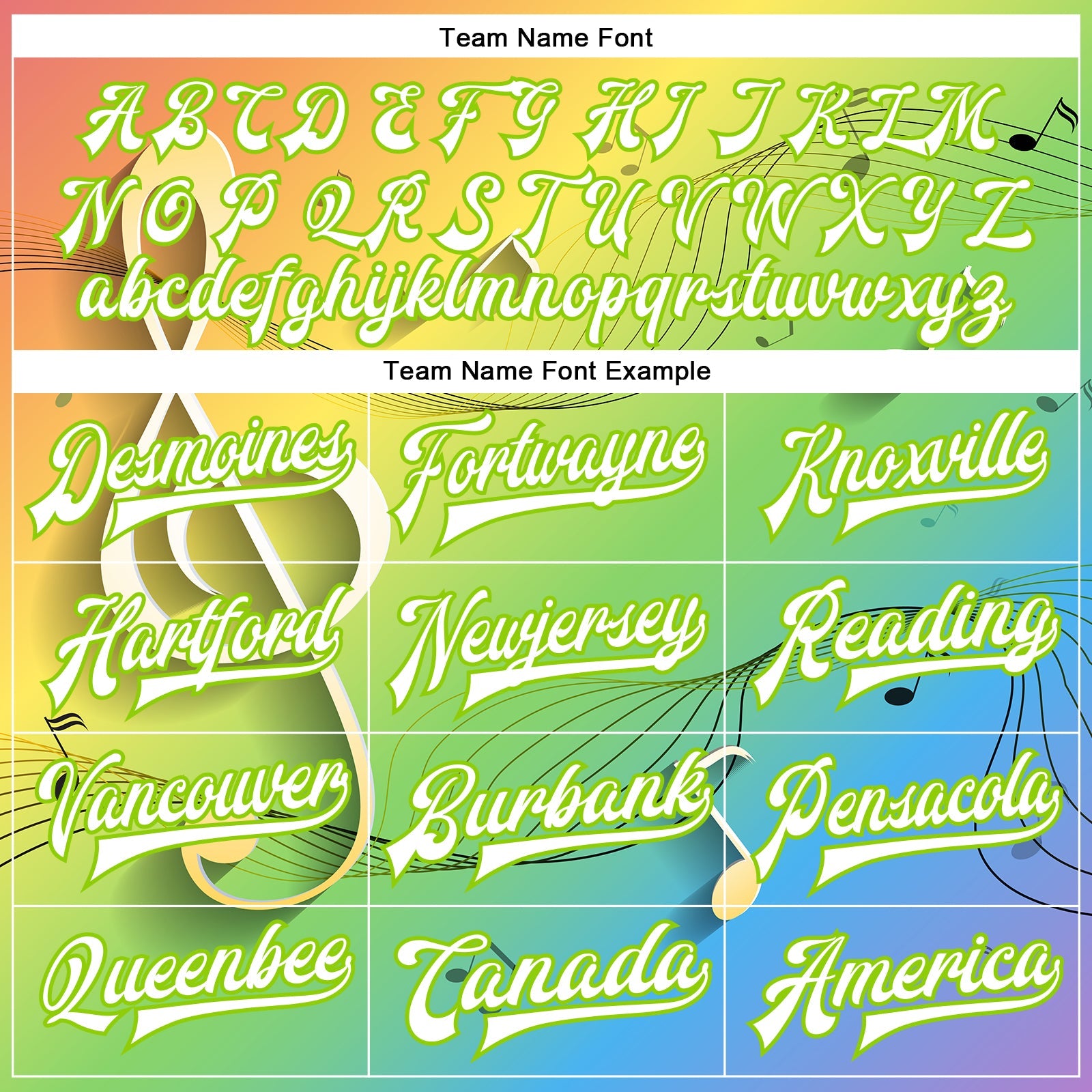 Custom Neon Green White Music Festival 3D Pattern Design Bomber Full-Snap Varsity Letterman Jacket view 6