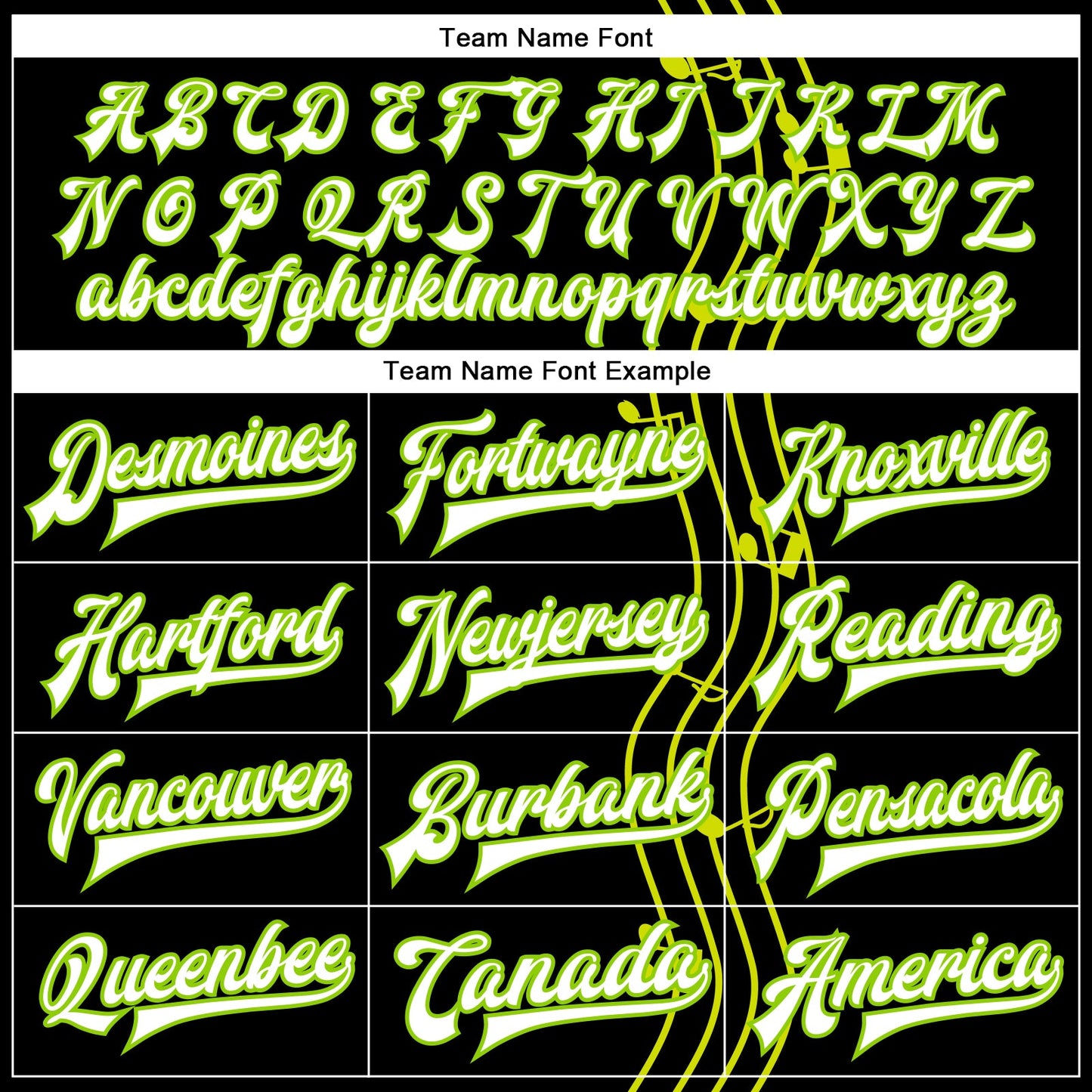 Custom Black White-Neon Green Music Festival 3D Pattern Design Bomber Full-Snap Varsity Letterman Jacket view 6