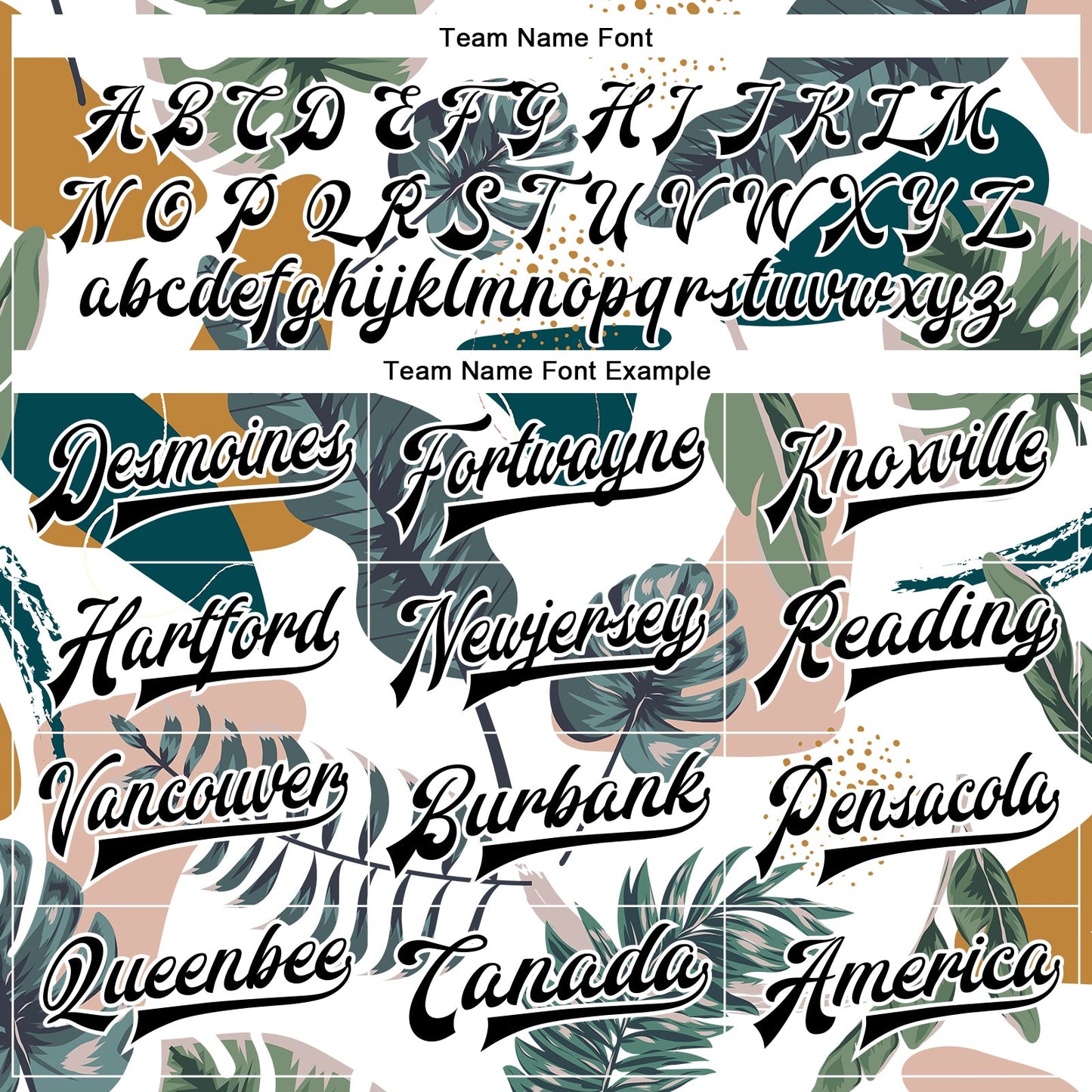 Custom White Black Leaves 3D Pattern Design Bomber Full-Snap Varsity Letterman Jacket view 6