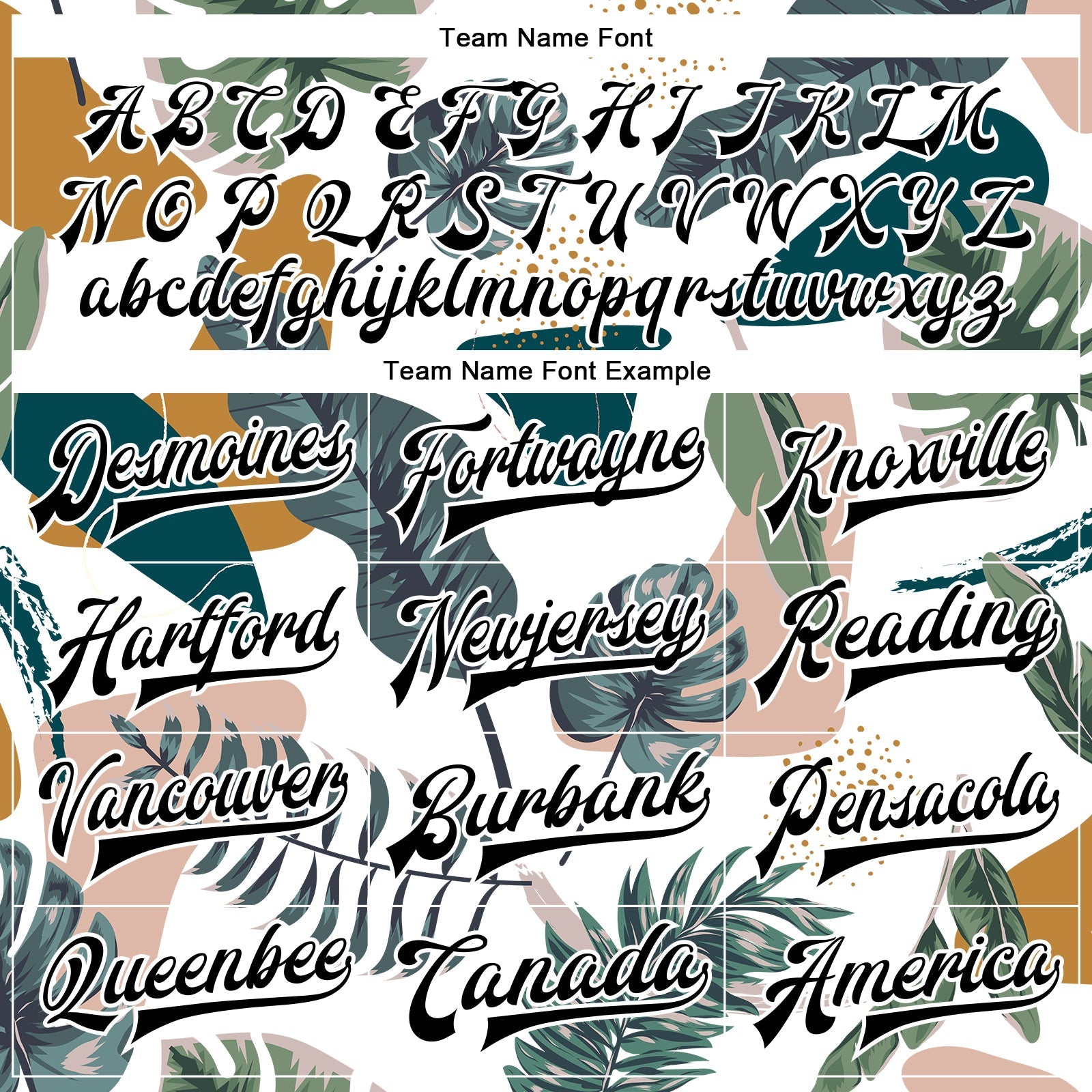 Custom White Black Leaves 3D Pattern Design Bomber Full-Snap Varsity Letterman Jacket view 6