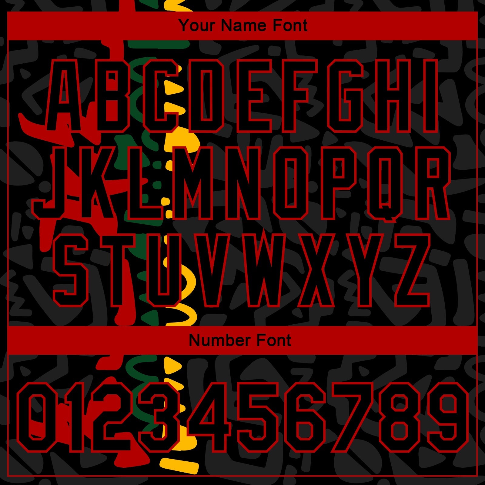 Custom Black Red Black History Month 3D Pattern Design Bomber Full-Snap Varsity Letterman Jacket view 7