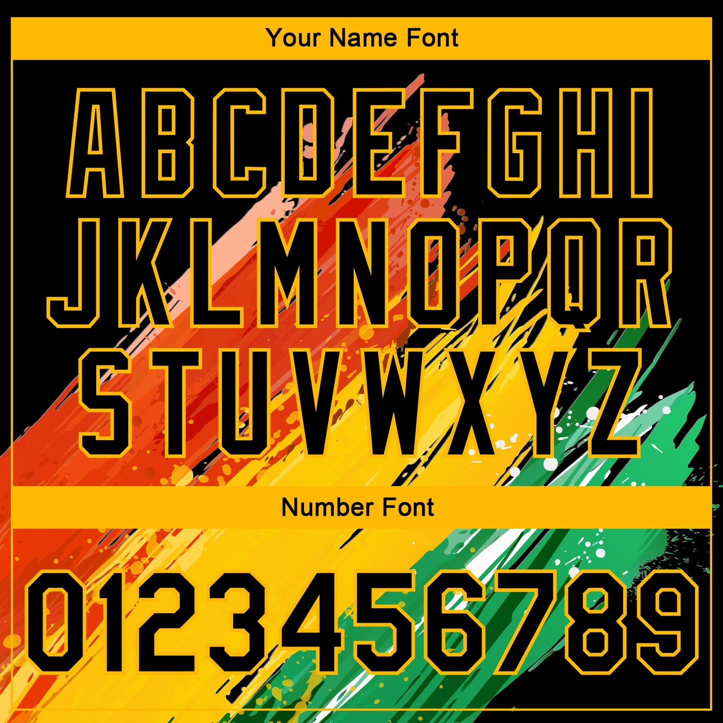 Custom Black Gold Red-Kelly Green Black History Month 3D Pattern Design Bomber Full-Snap Varsity Letterman Jacket view 7
