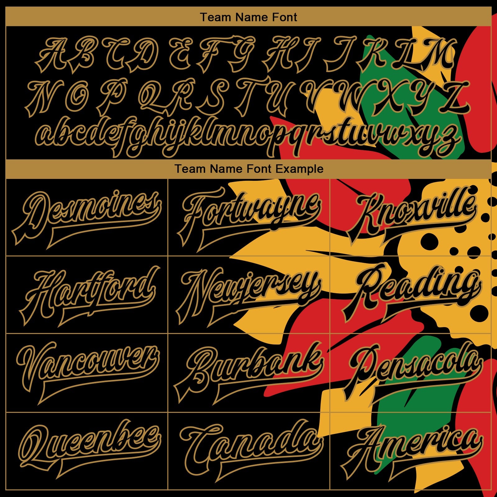 Custom Black Old Gold Red-Kelly Green Black History Month 3D Pattern Design Bomber Full-Snap Varsity Letterman Jacket view 6