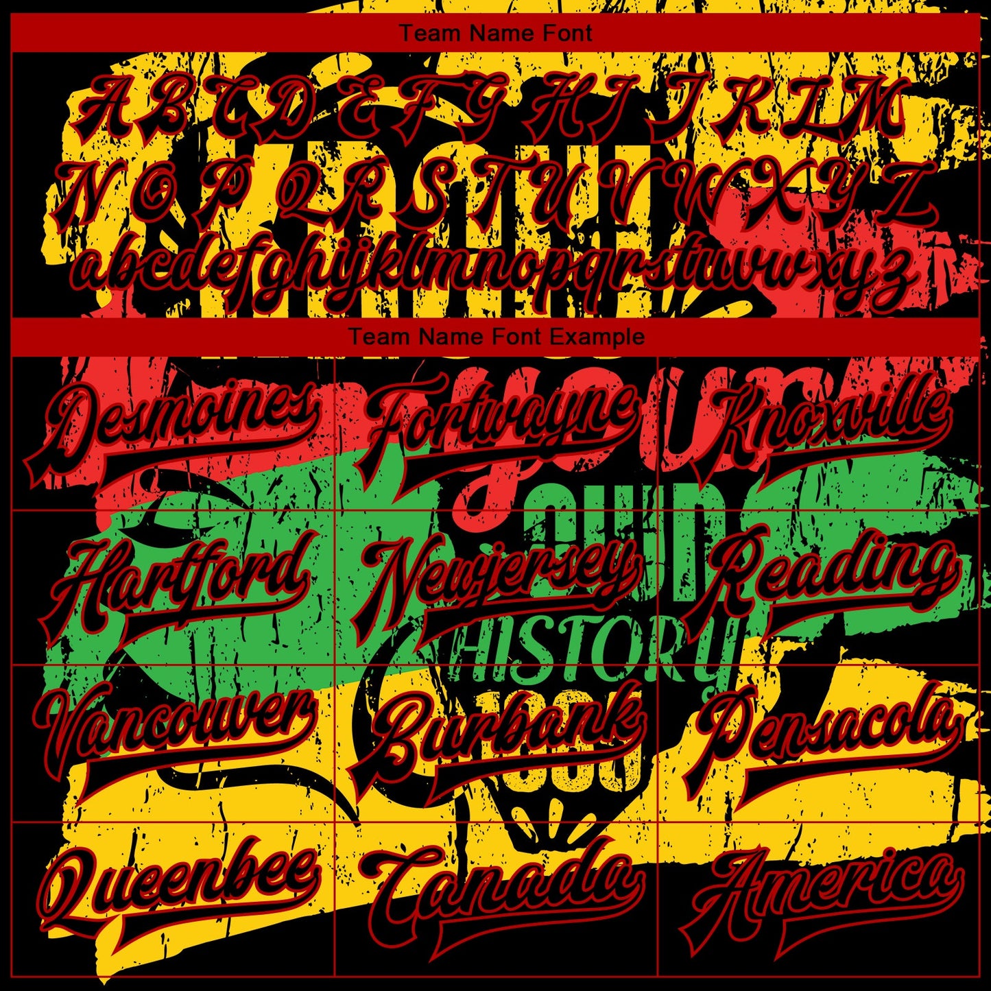Custom Black Red Gold-Kelly Green Black History Month 3D Pattern Design Bomber Full-Snap Varsity Letterman Jacket view 6
