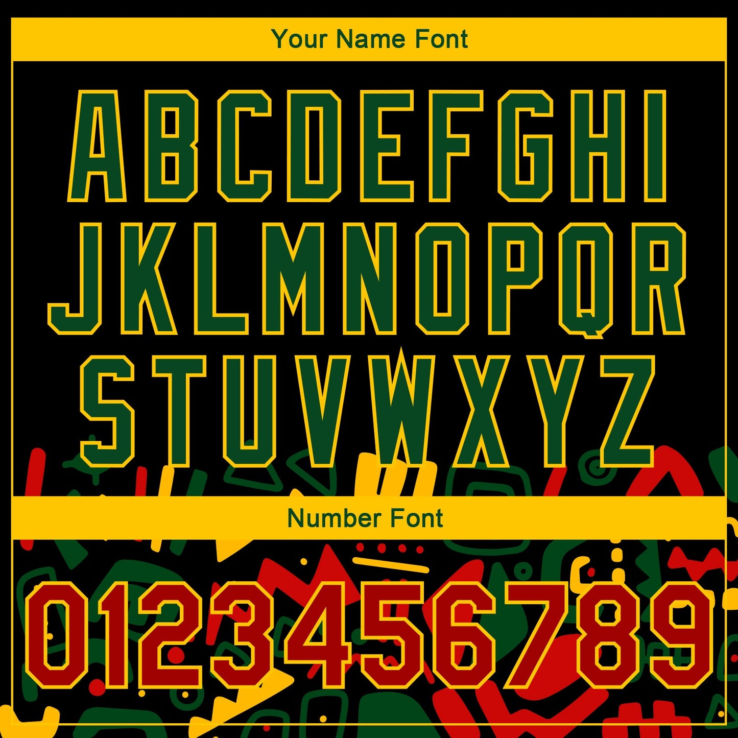 Custom Black Red Gold-Green Black History Month 3D Pattern Design Bomber Full-Snap Varsity Letterman Jacket view 7
