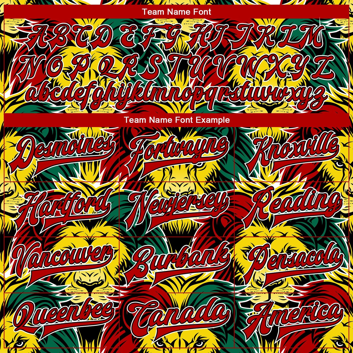 Custom Black Kelly Green Red-Gold Black History Month Lion 3D Pattern Design Bomber Full-Snap Varsity Letterman Jacket view 6