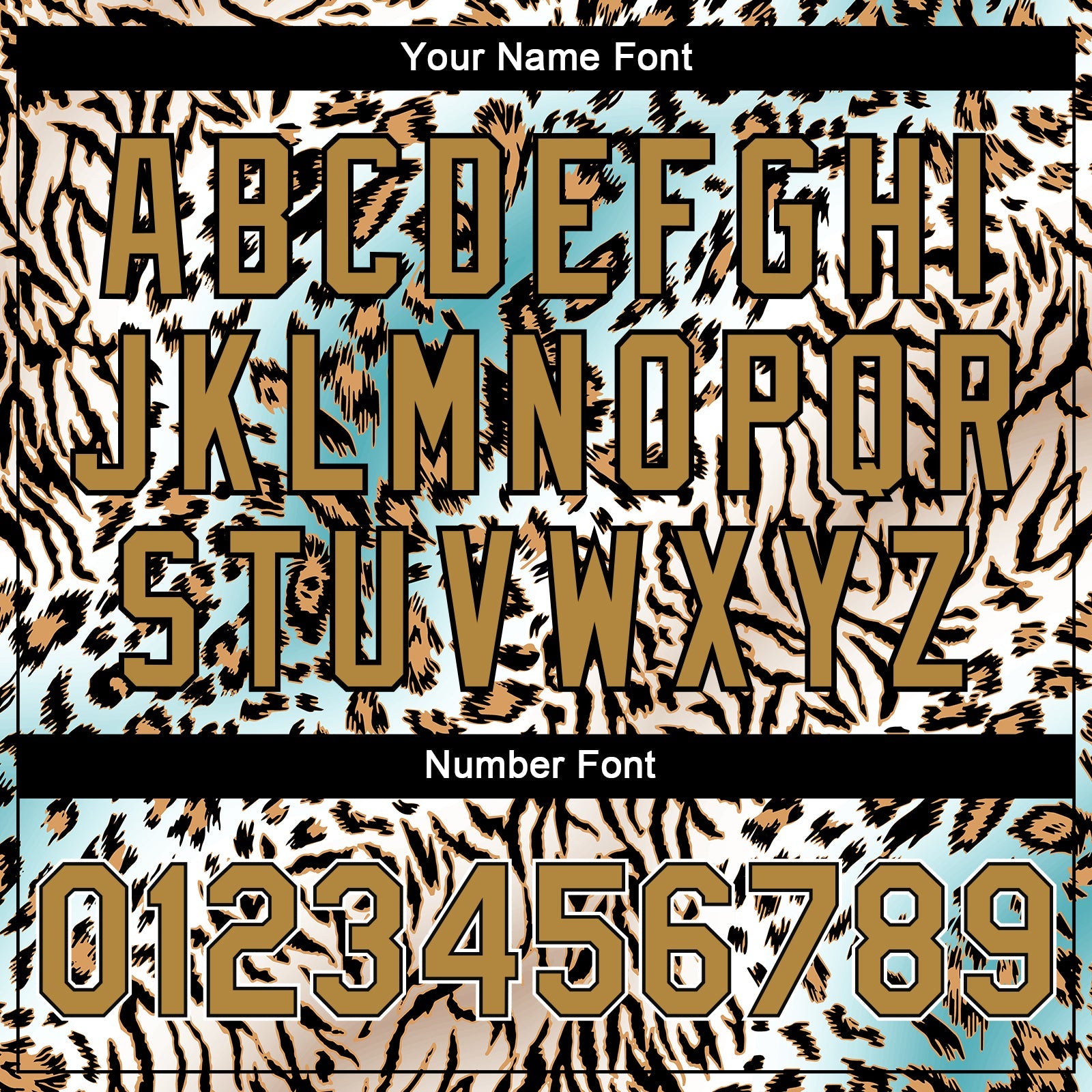 Custom White Black-Old Gold Leopard Print 3D Pattern Design Bomber Full-Snap Varsity Letterman Jacket view 7