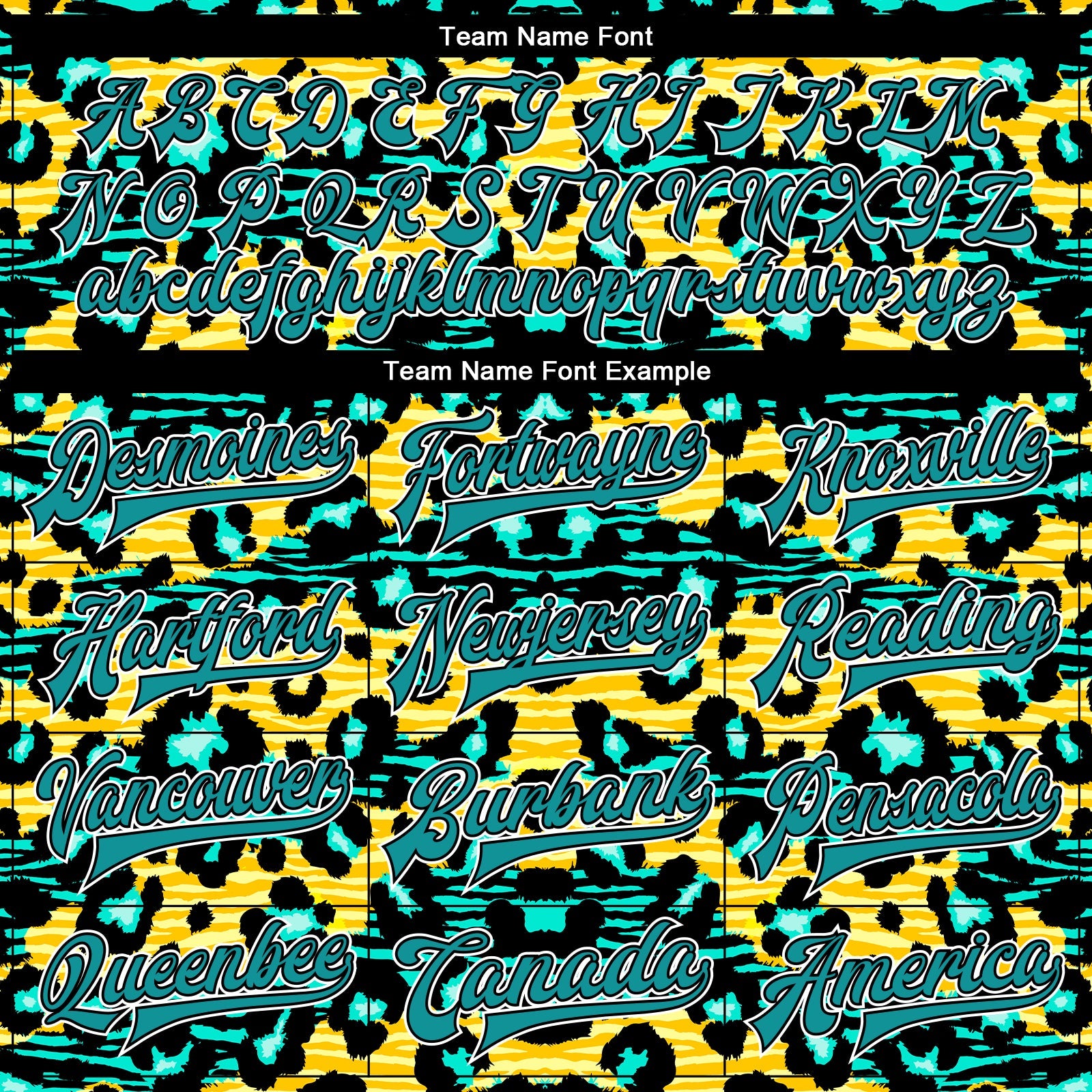 Custom Gold Teal-Black Leopard And Zebra Print 3D Pattern Design Bomber Full-Snap Varsity Letterman Jacket view 6