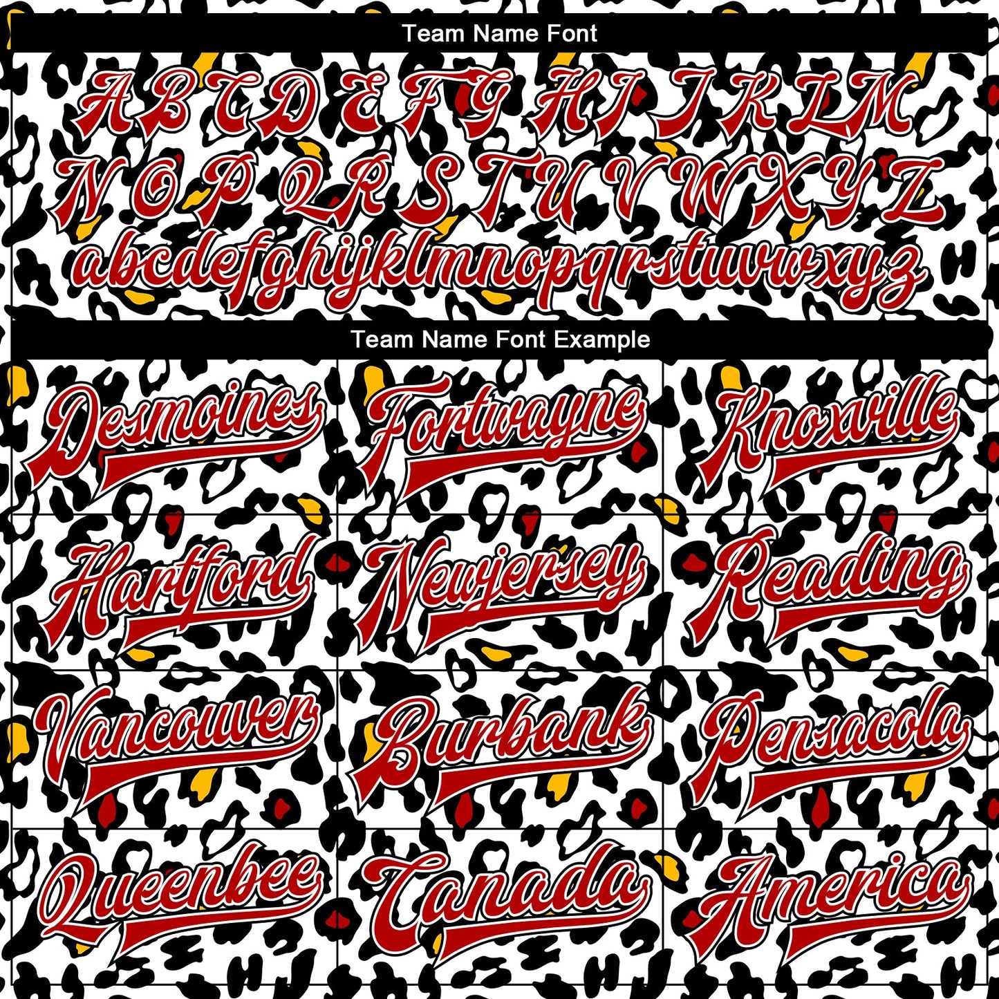 Custom White Red-Black Bright Leopard Print 3D Pattern Design Bomber Full-Snap Varsity Letterman Jacket view 6