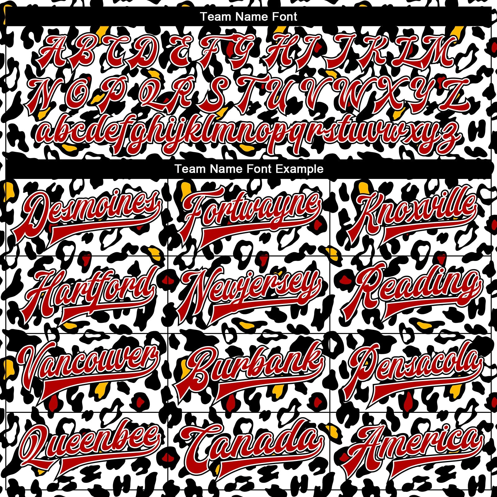 Custom White Red-Black Bright Leopard Print 3D Pattern Design Bomber Full-Snap Varsity Letterman Jacket view 6